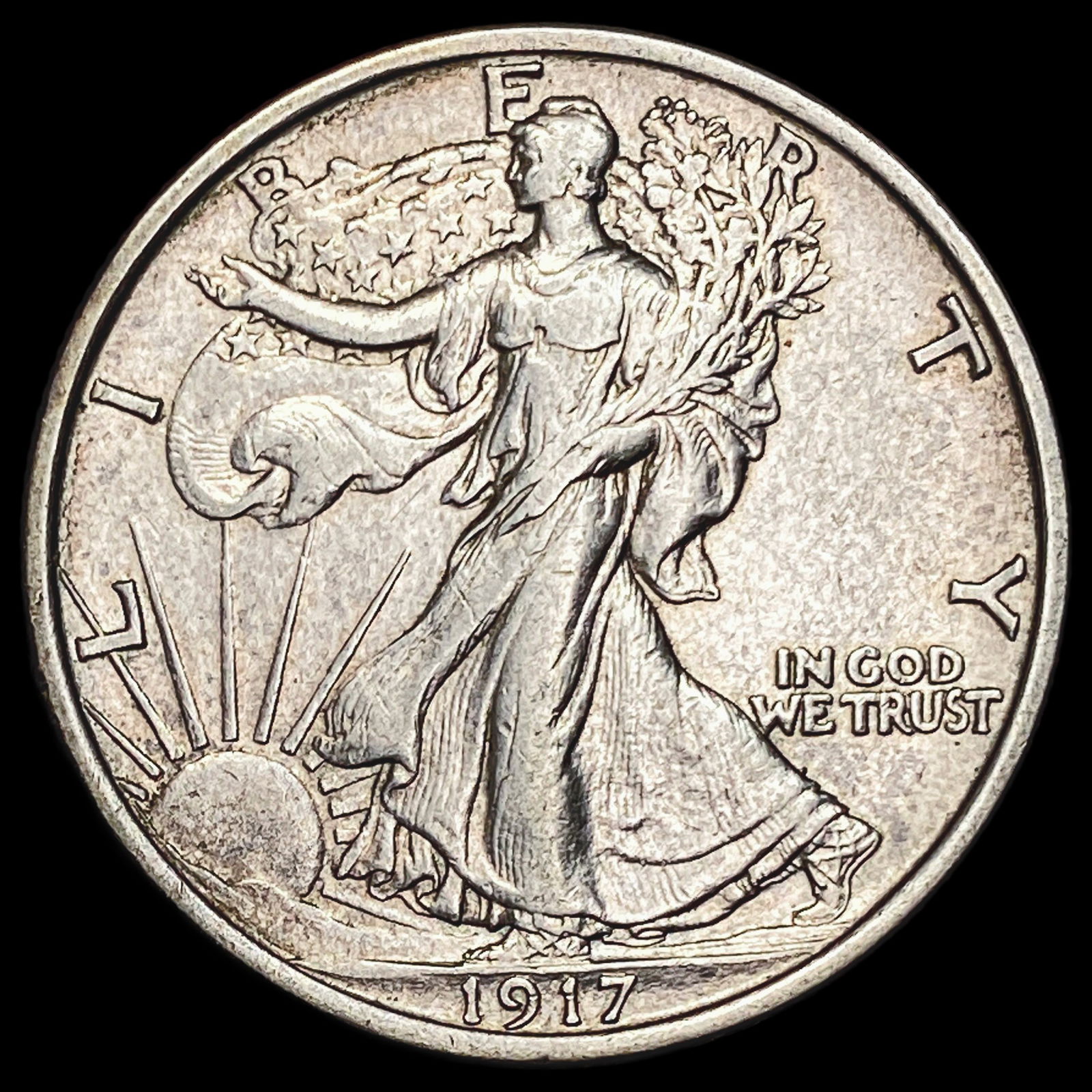 1917 Walking Liberty Half Dollar CLOSELY UNCIRCULATED (1 of 2)