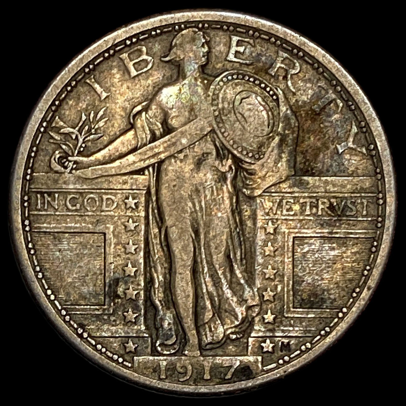 1917 Type 1 Standing Liberty Quarter LIGHTLY CIRCULATED (1 of 2)
