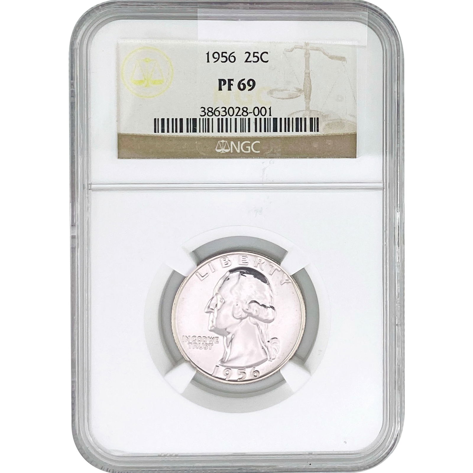1956 Washington Silver Quarter NGC PF69 (1 of 2)