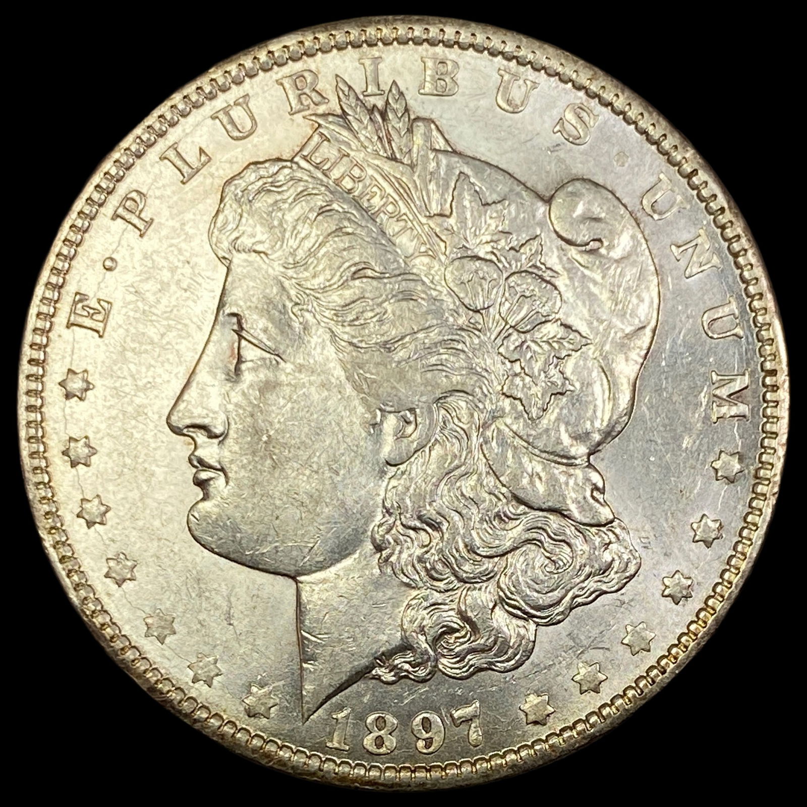 1897-O Silver Morgan Dollar CHOICE AU (1 of 2)