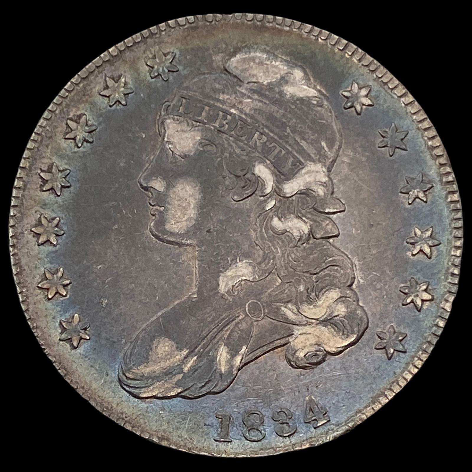 1834 Capped Bust Half Dollar CLOSELY UNCIRCULATED (1 of 2)