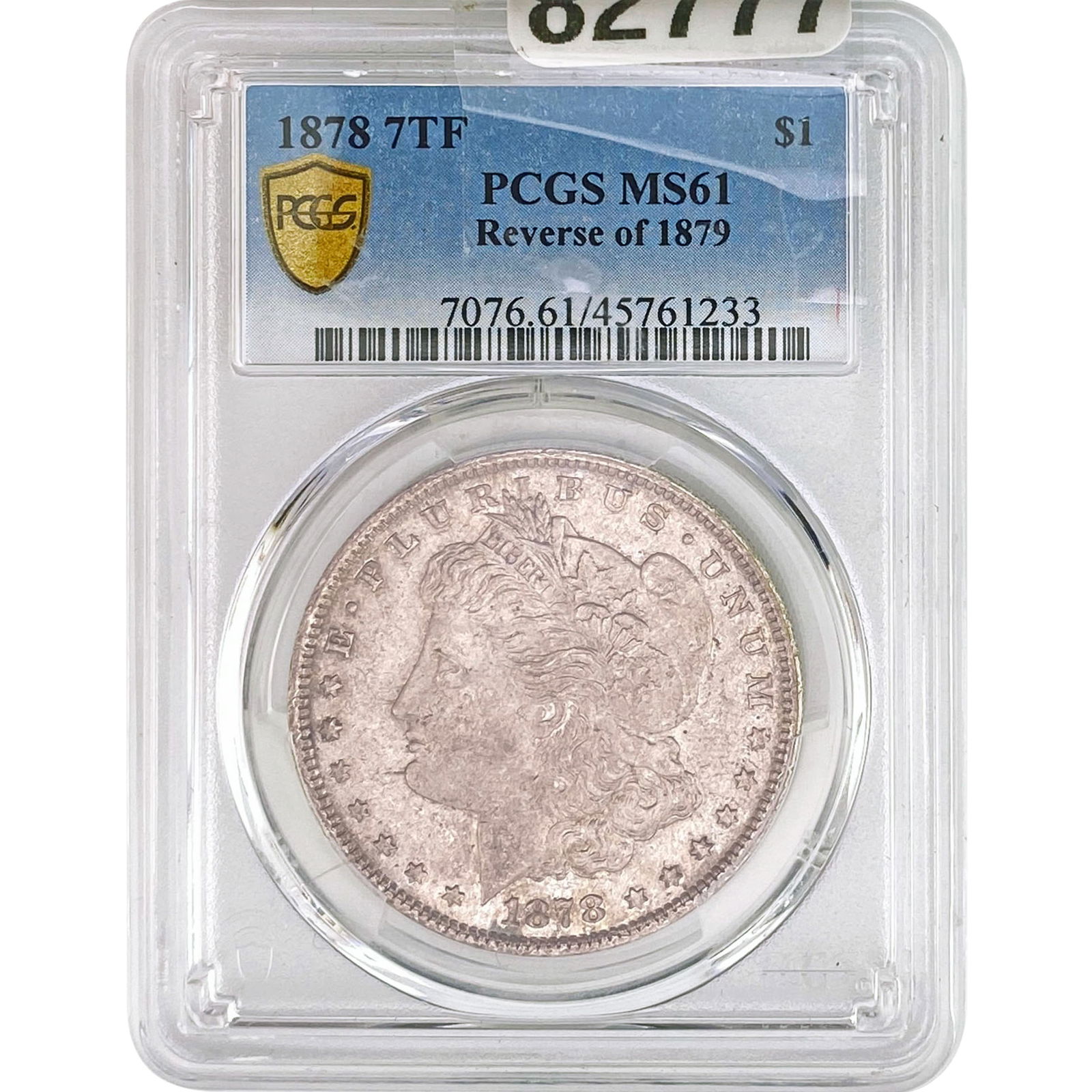 1878 Rev. 1879 Morgan Silver Dollar PCGS MS61: 1878 Rev. 1879 Morgan Silver Dollar PCGS MS61