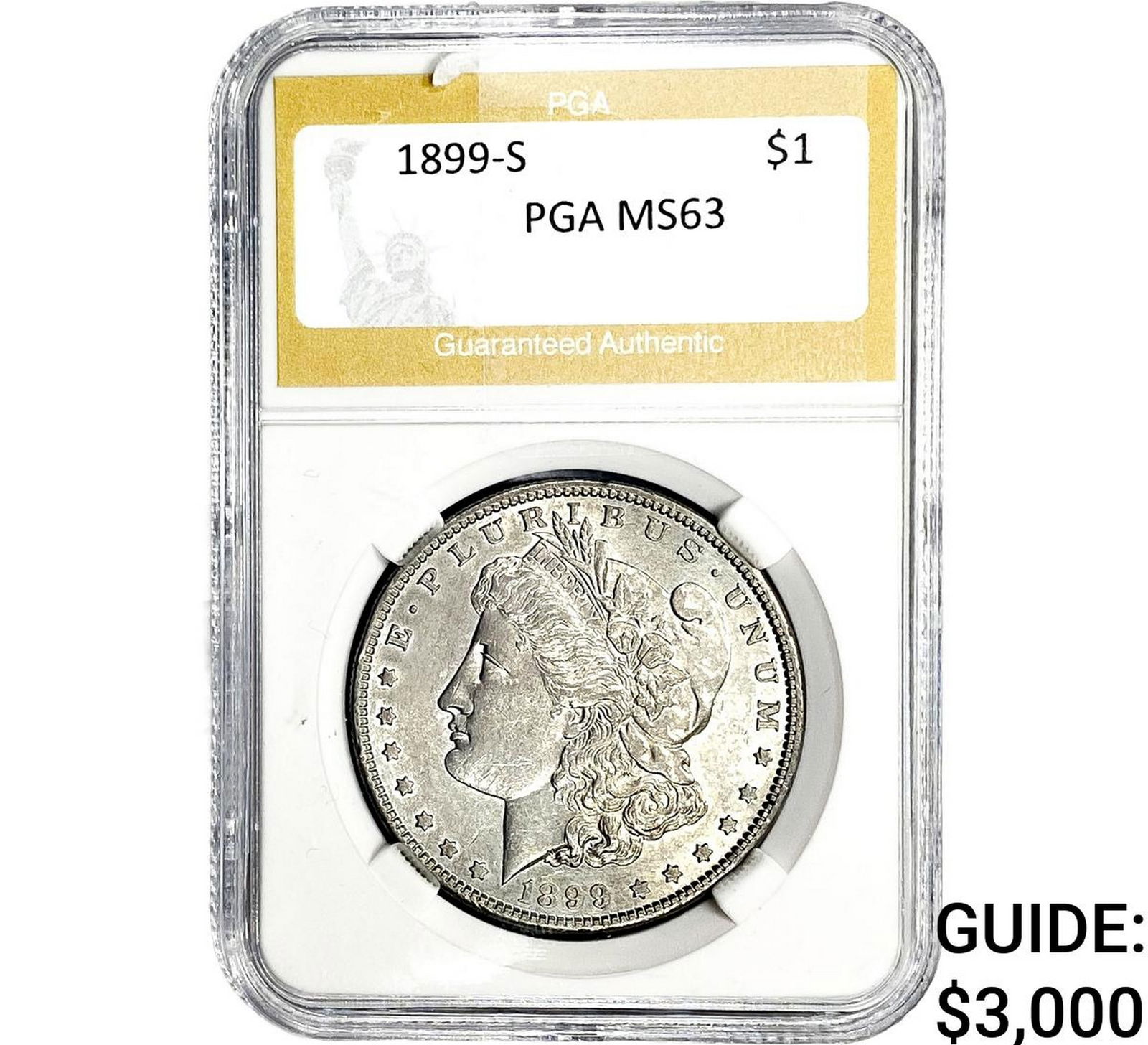 1899-S Morgan Silver Dollar PGA MS63 (1 of 2)