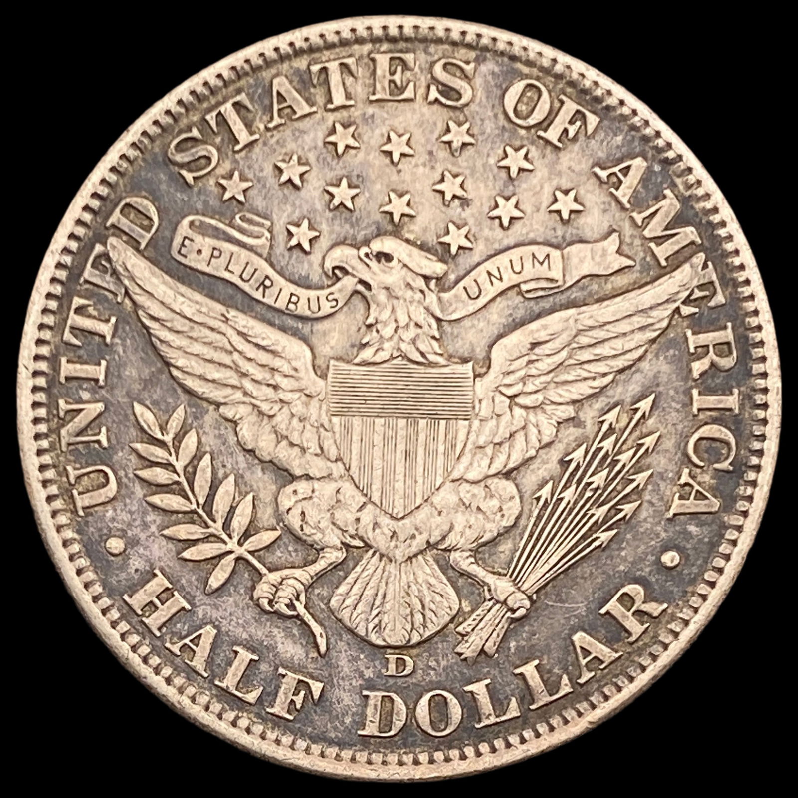 1908-D Silver Barber Half Dollar UNCIRCULATED - 2
