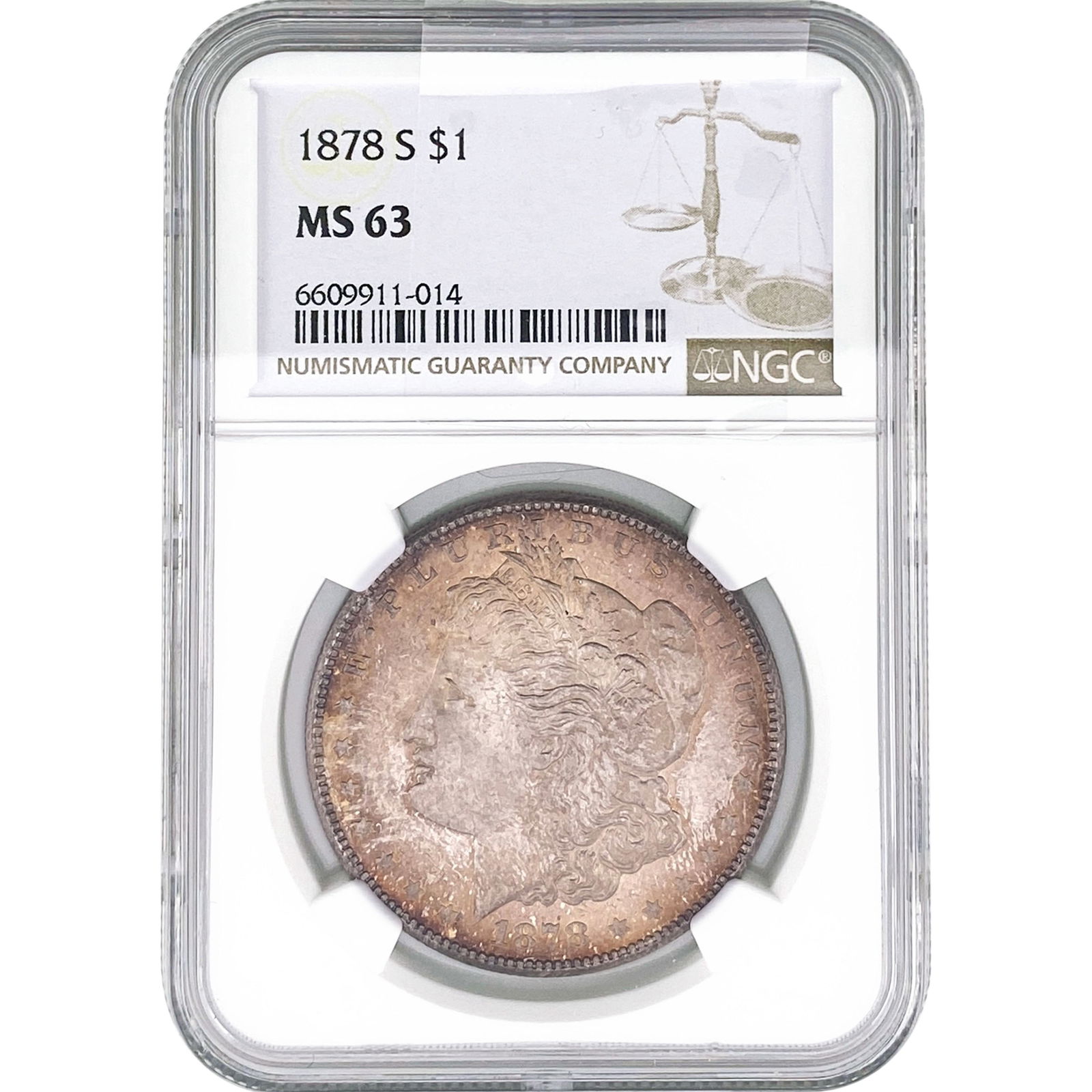 1878-S Morgan Silver Dollar NGC MS63 (1 of 2)