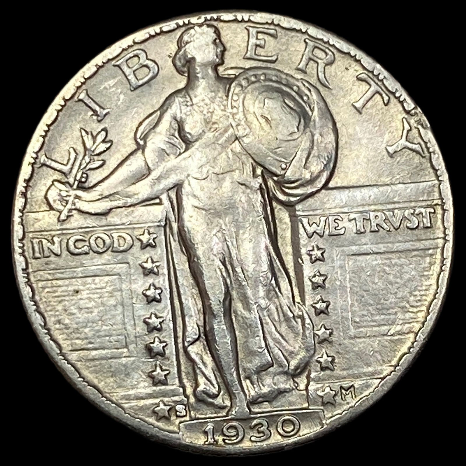 1930-S Silver Standing Liberty Quarter CLOSELY UNCIRCULATED (1 of 2)