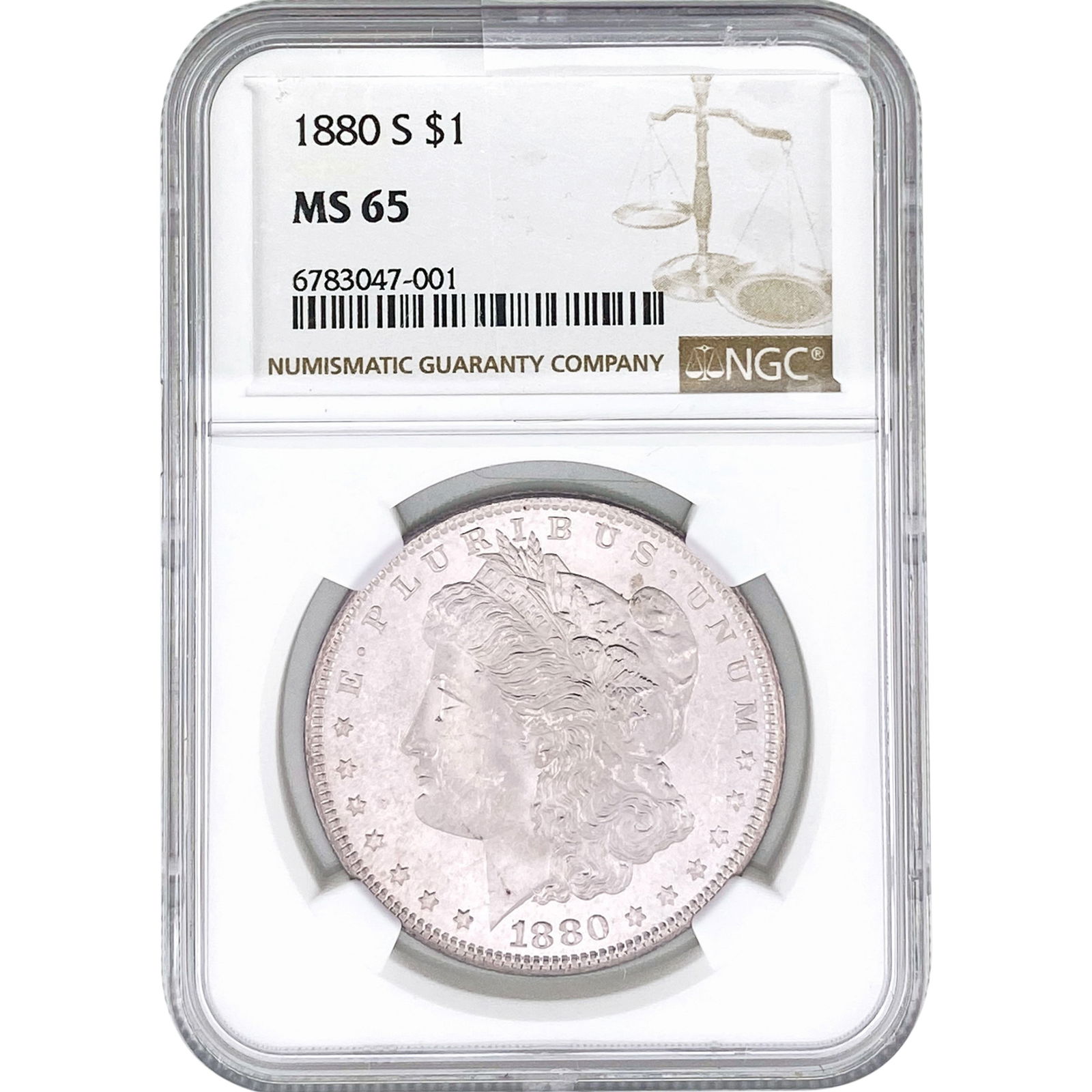 1880-S Morgan Silver Dollar NGC MS65 (1 of 2)