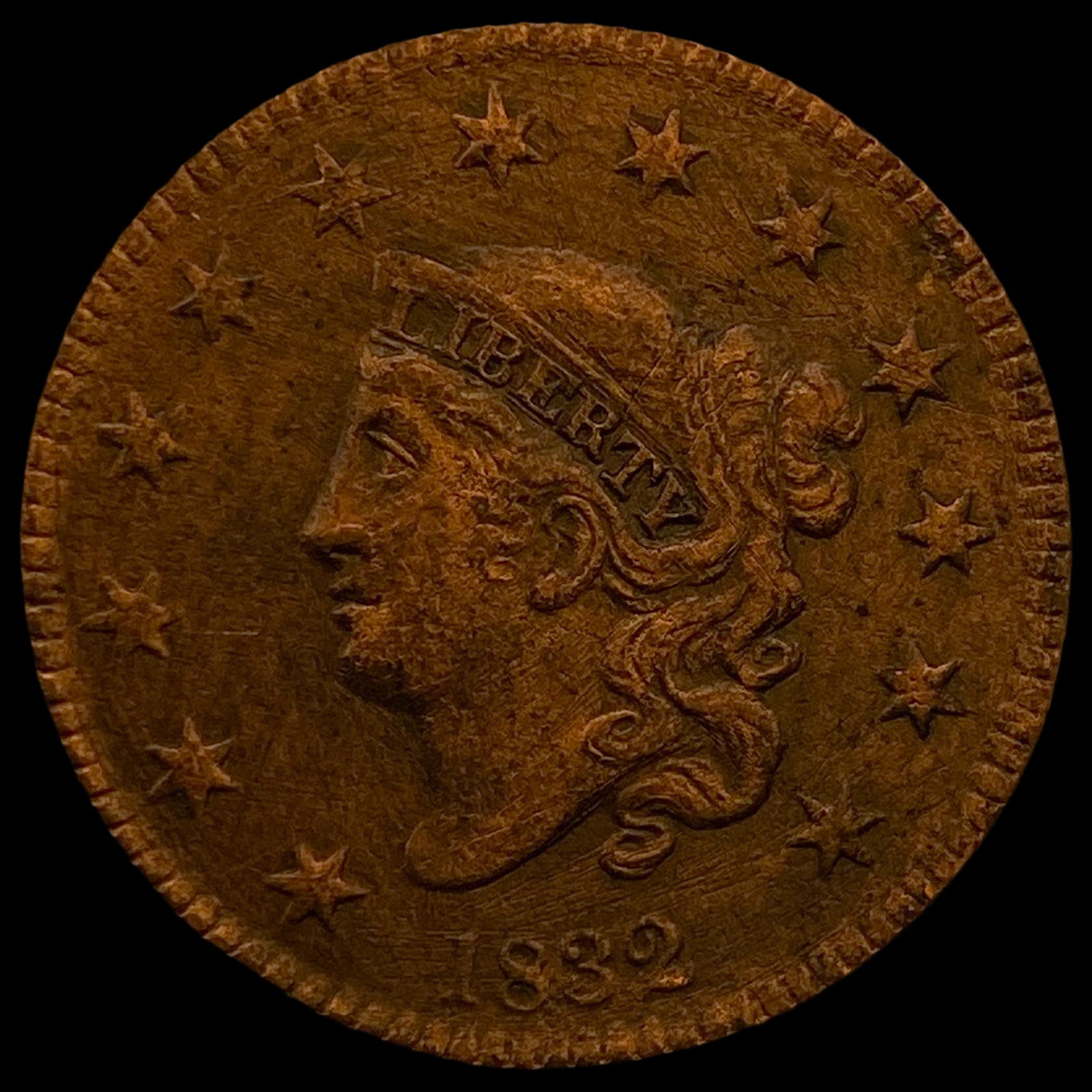 1832 Coronet Head Large Cent HIGH GRADE (1 of 2)