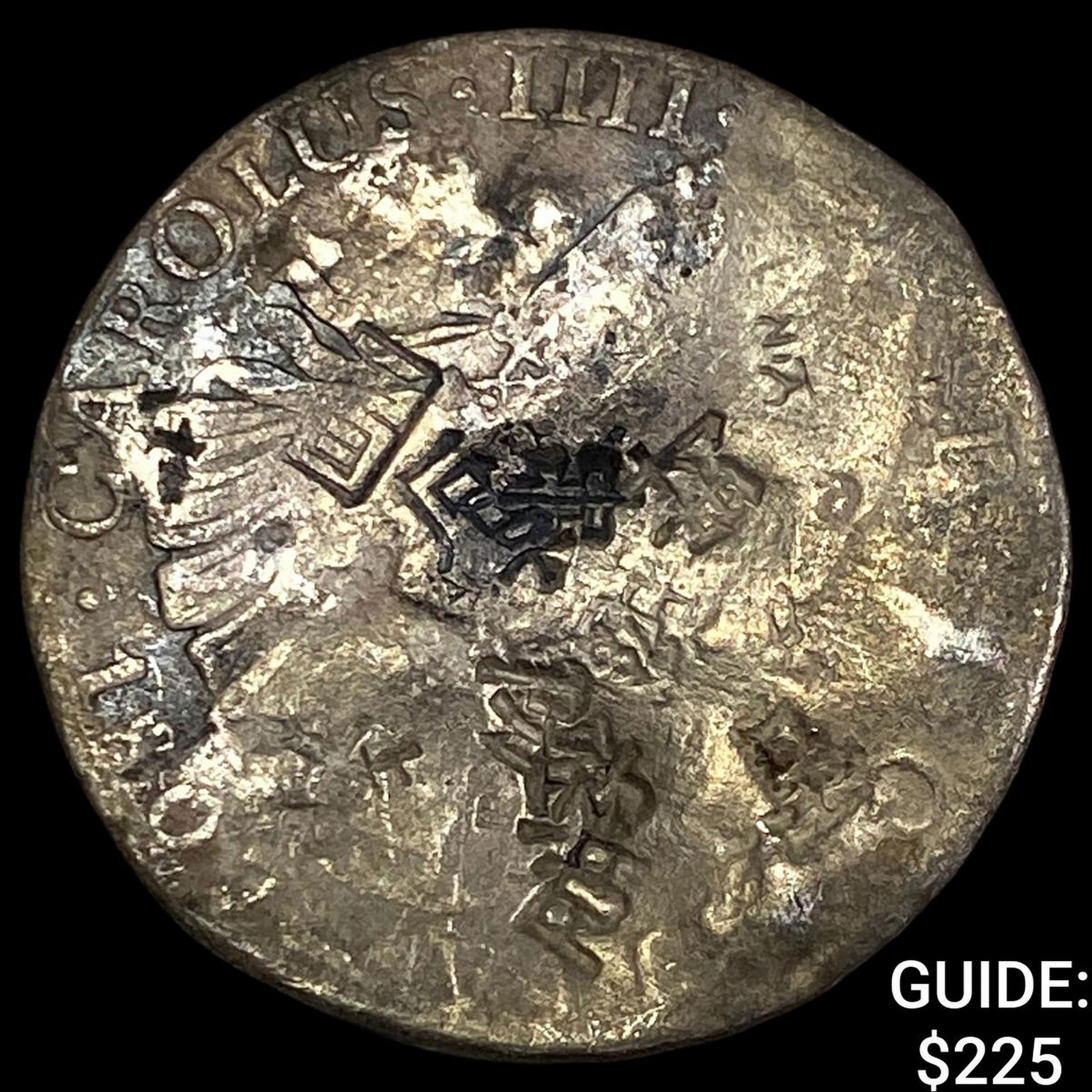 Colonial Spain Silver 8 Reales Chopmarks NEARLY UNCIRCULATED (1 of 2)