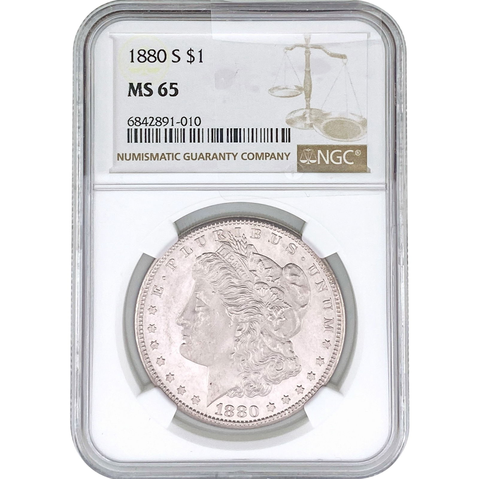 1880-S Morgan Silver Dollar NGC MS65 (1 of 2)