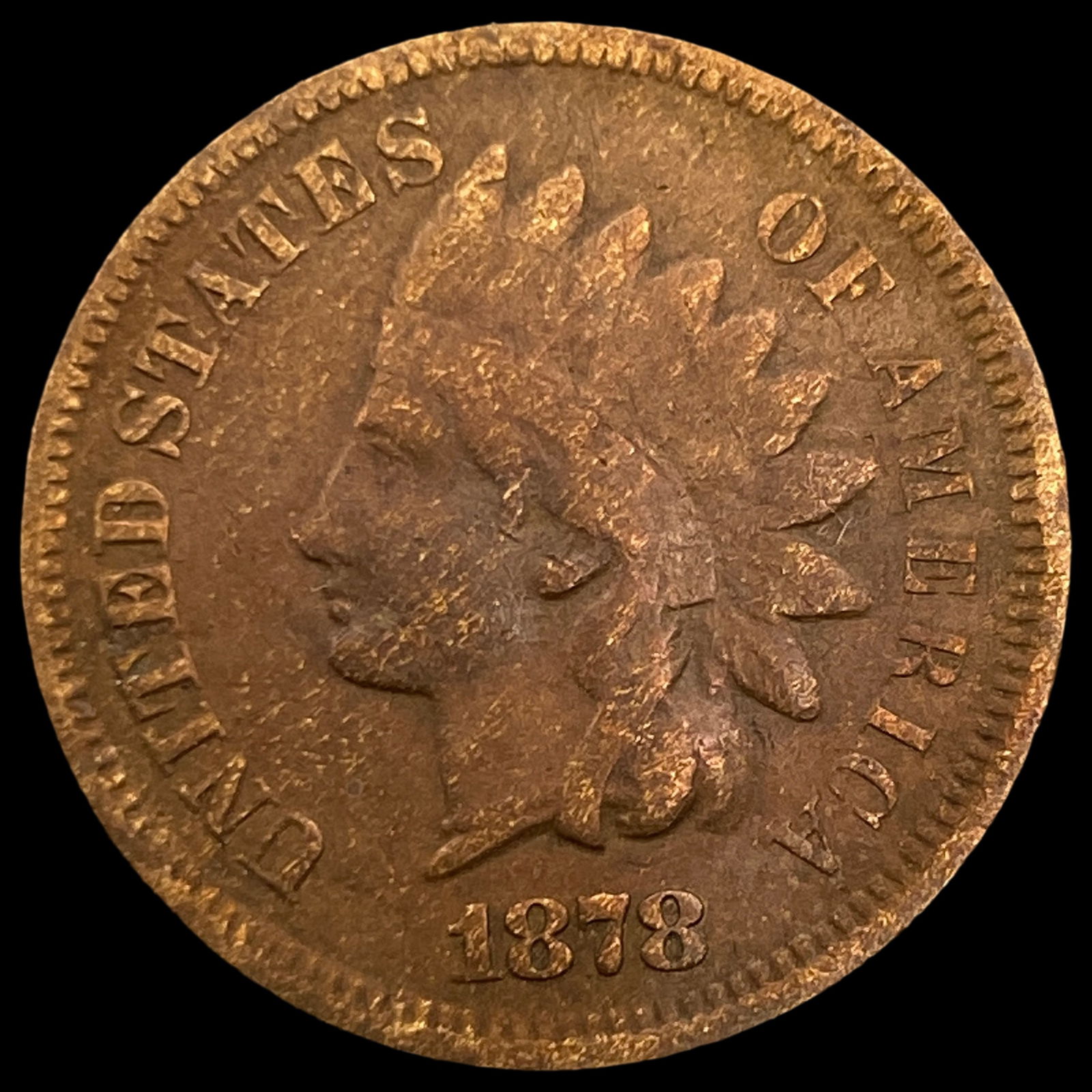 1878 Indian Head Cent NICELY CIRCULATED (1 of 2)