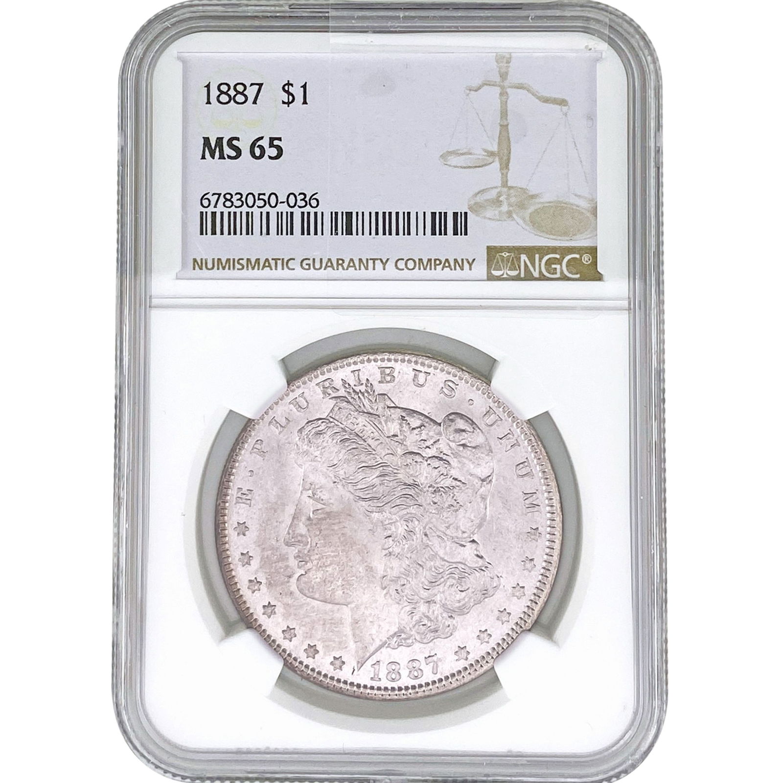 1887 Morgan Silver Dollar NGC MS5 (1 of 2)