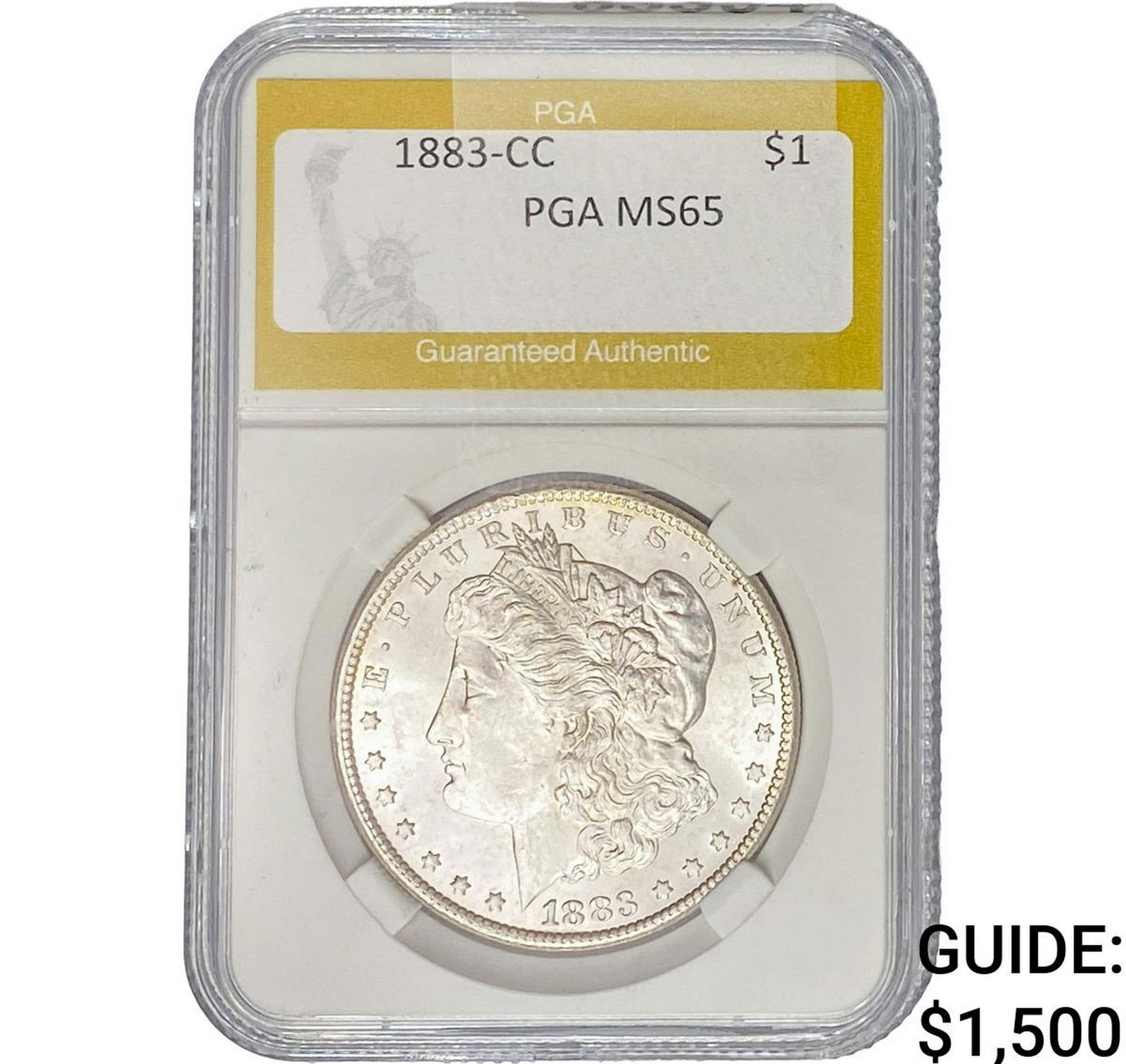 1883-CC Morgan Silver Dollar PGA MS65 (1 of 2)