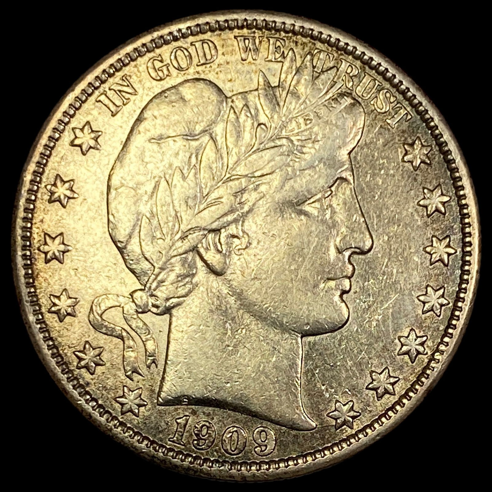 1909 Barber Half Dollar CHOICE AU (1 of 2)