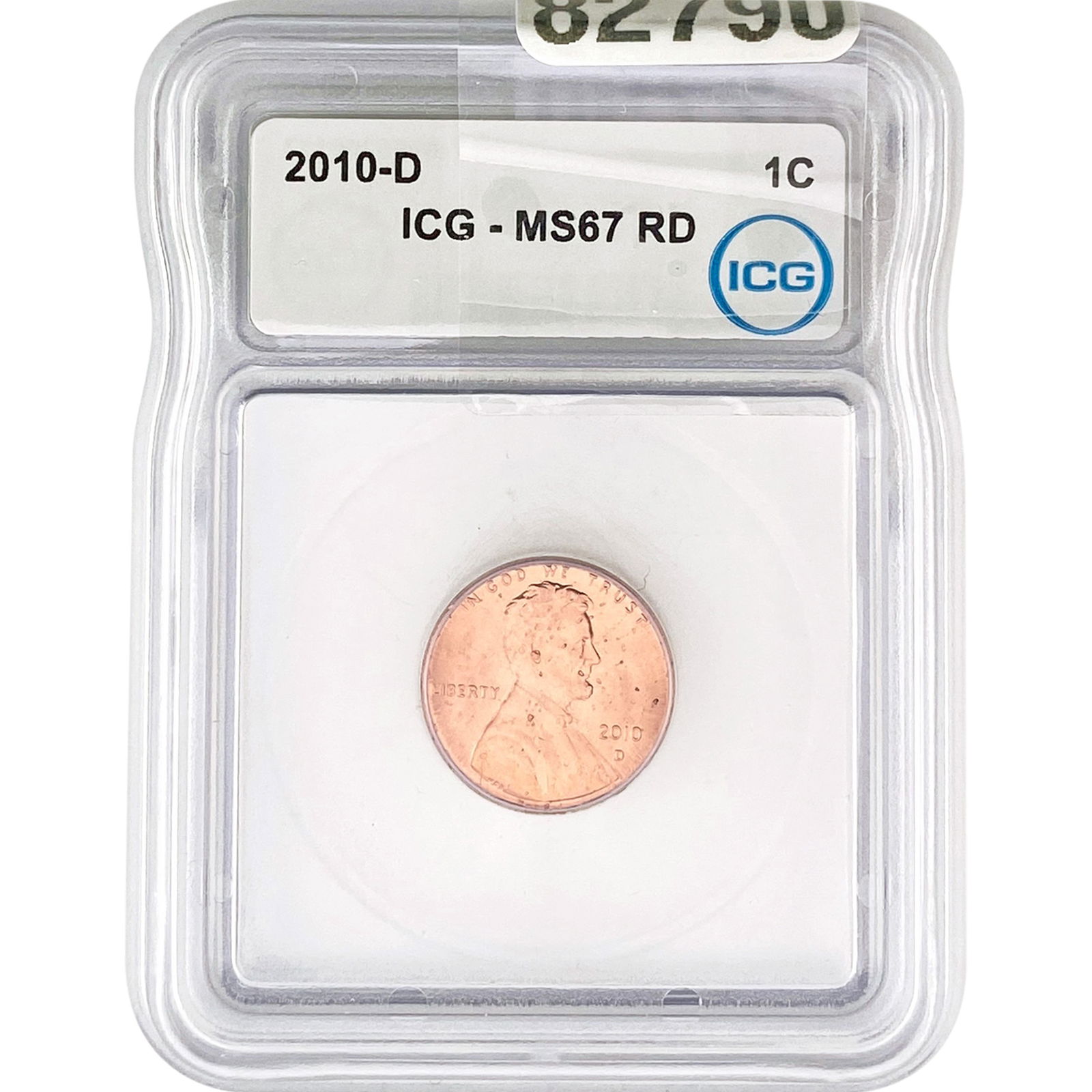 2010-D Lincoln Shield Penny ICG MS67 RD (1 of 2)