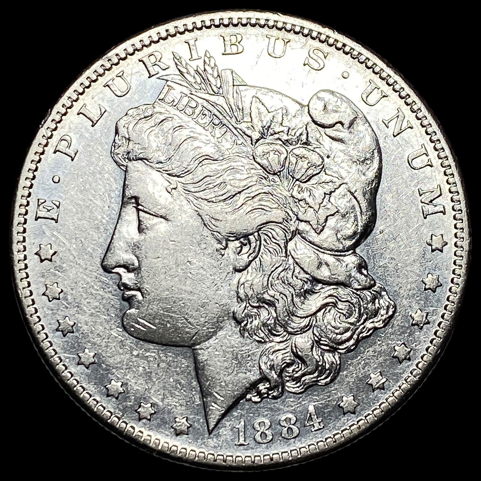 1884-S Silver Morgan Dollar CLOSELY UNCIRCULATED: 1884-S Silver Morgan Dollar CLOSELY UNCIRCULATED