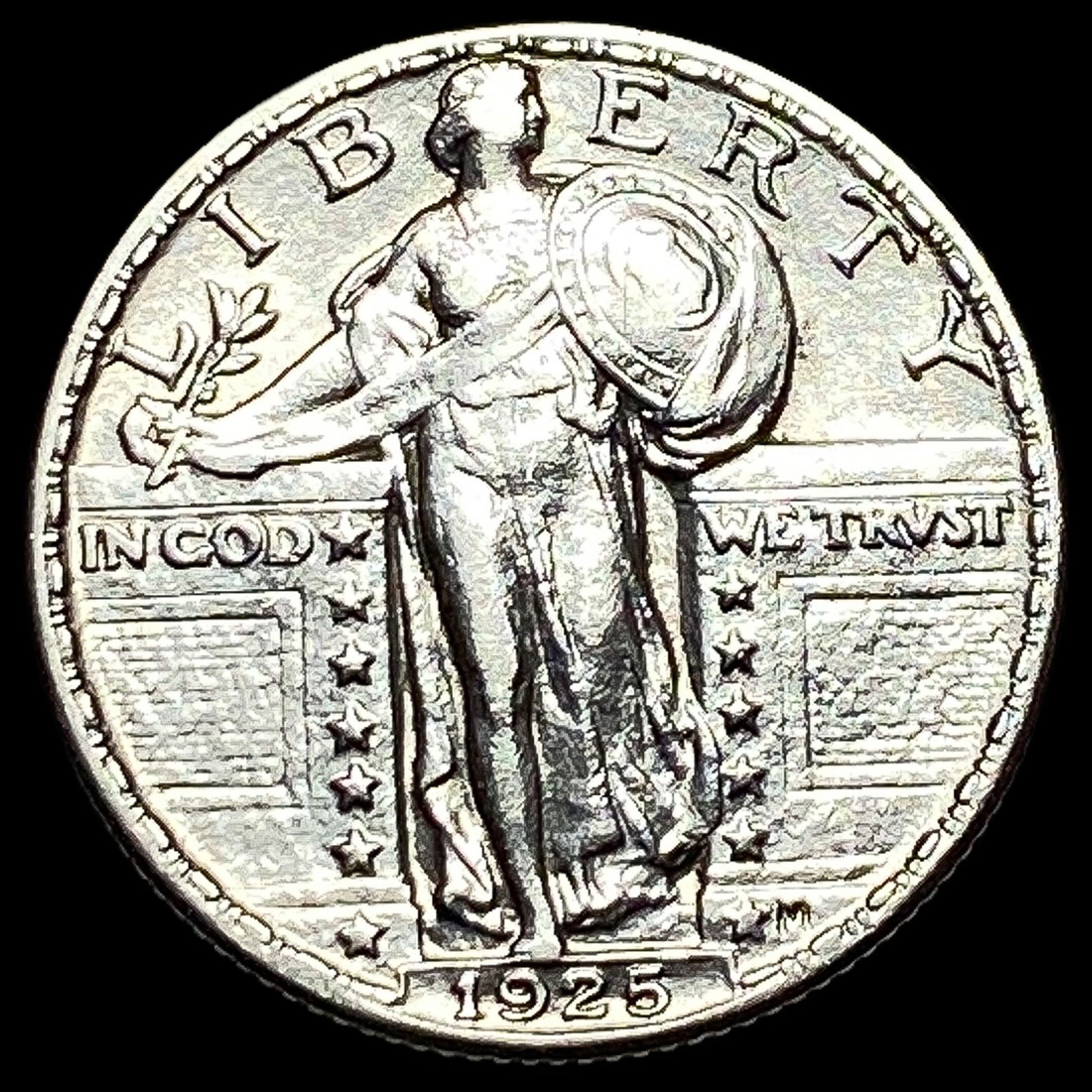 1925 Standing Liberty Silver Quarter CLOSELY UNCIRCULATED: 1925 Standing Liberty Silver Quarter CLOSELY UNCIRCULATED