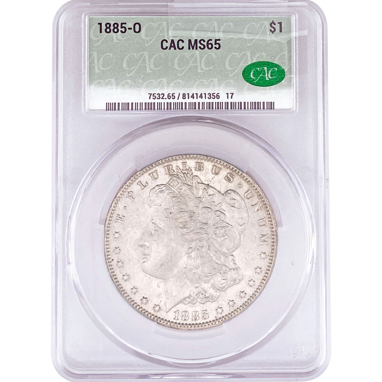 1885-O Morgan Silver Dollar CAC MS65 (1 of 2)