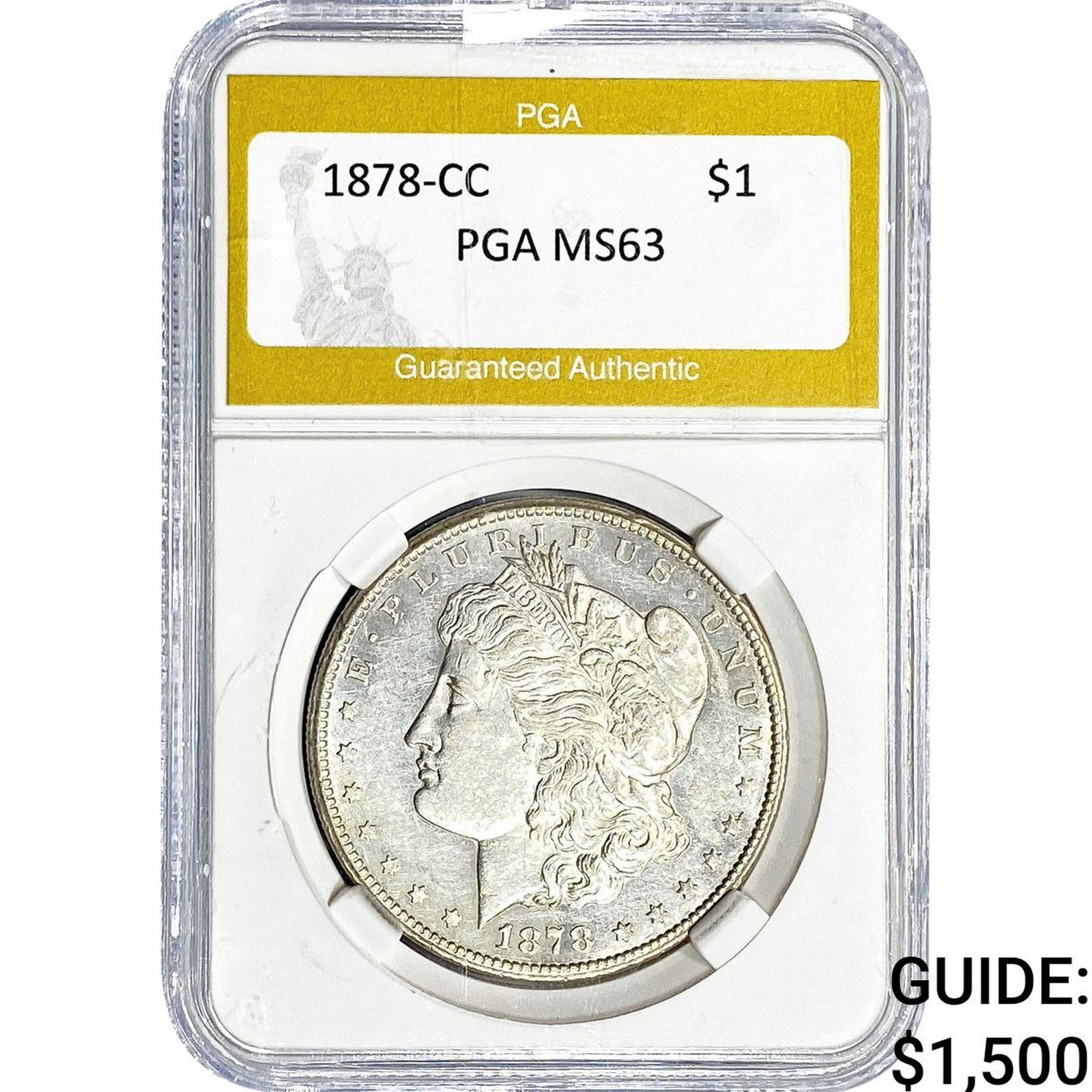 1878-CC Morgan Silver Dollar PGA MS63 (1 of 2)