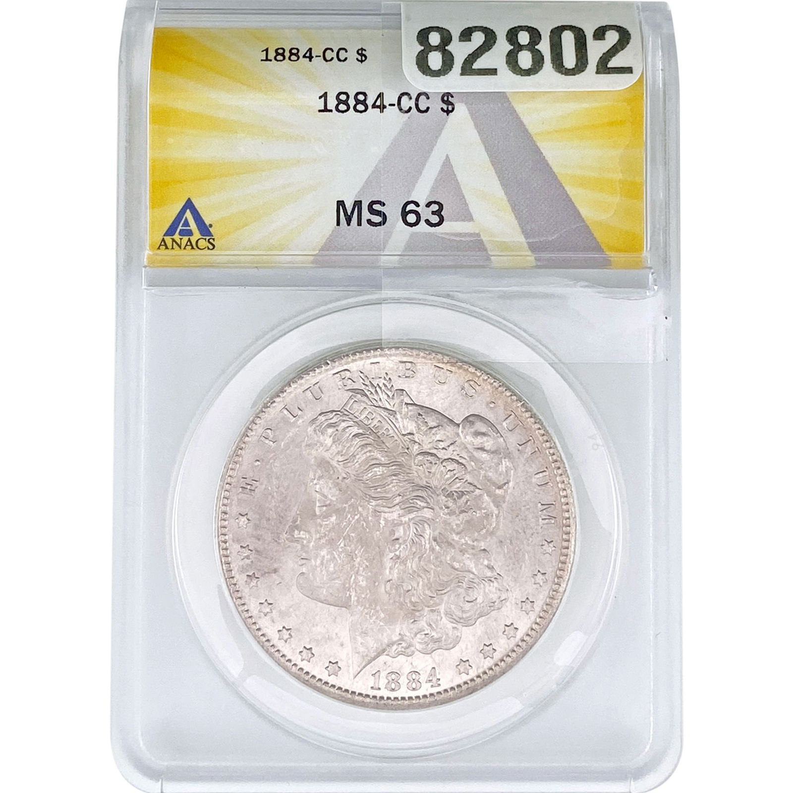 1884-CC Morgan Silver Dollar ANACS MS63 (1 of 2)