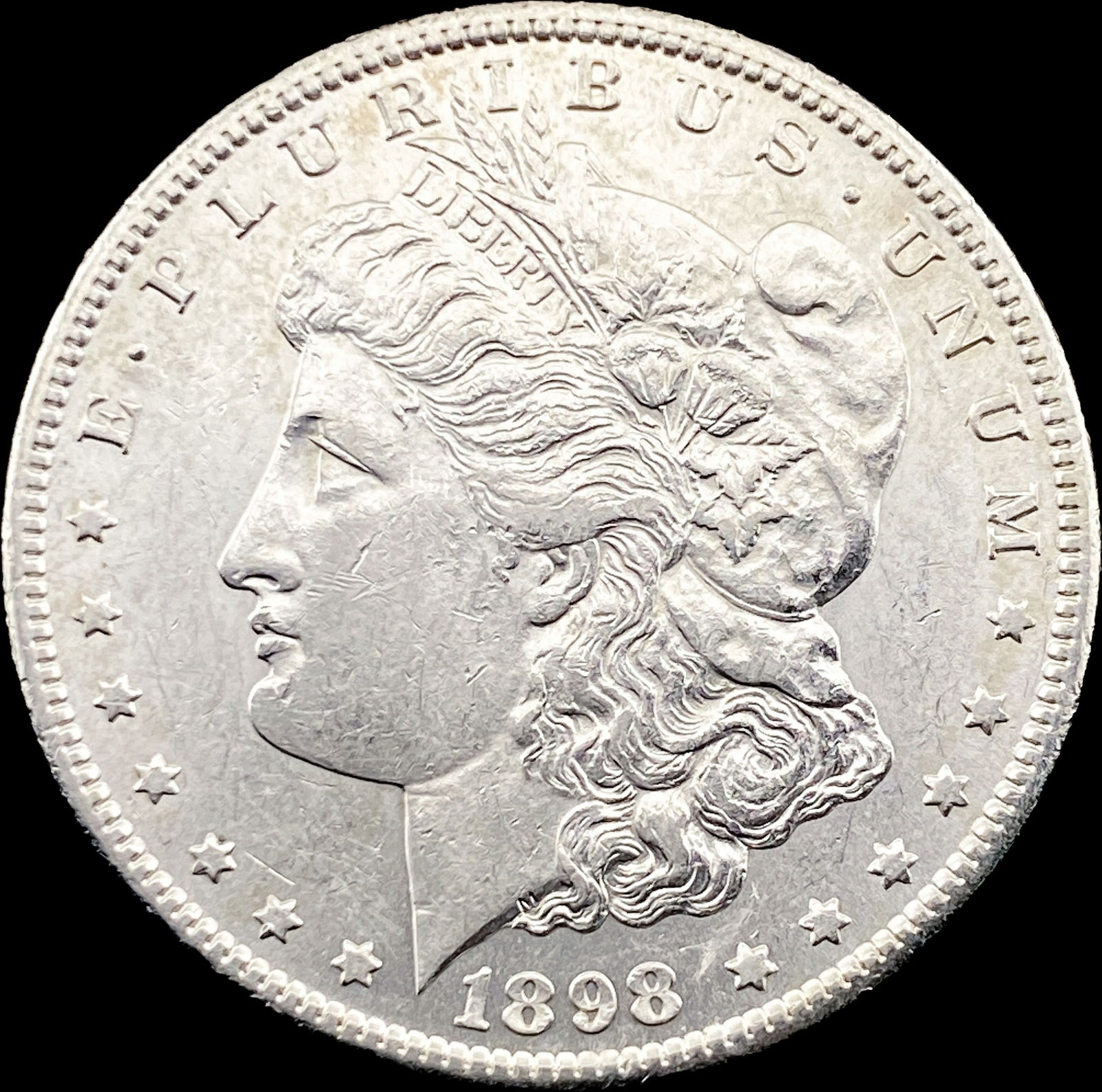 1898-S Silver Morgan Dollar CHOICE AU: 1898-S Silver Morgan Dollar CHOICE AU