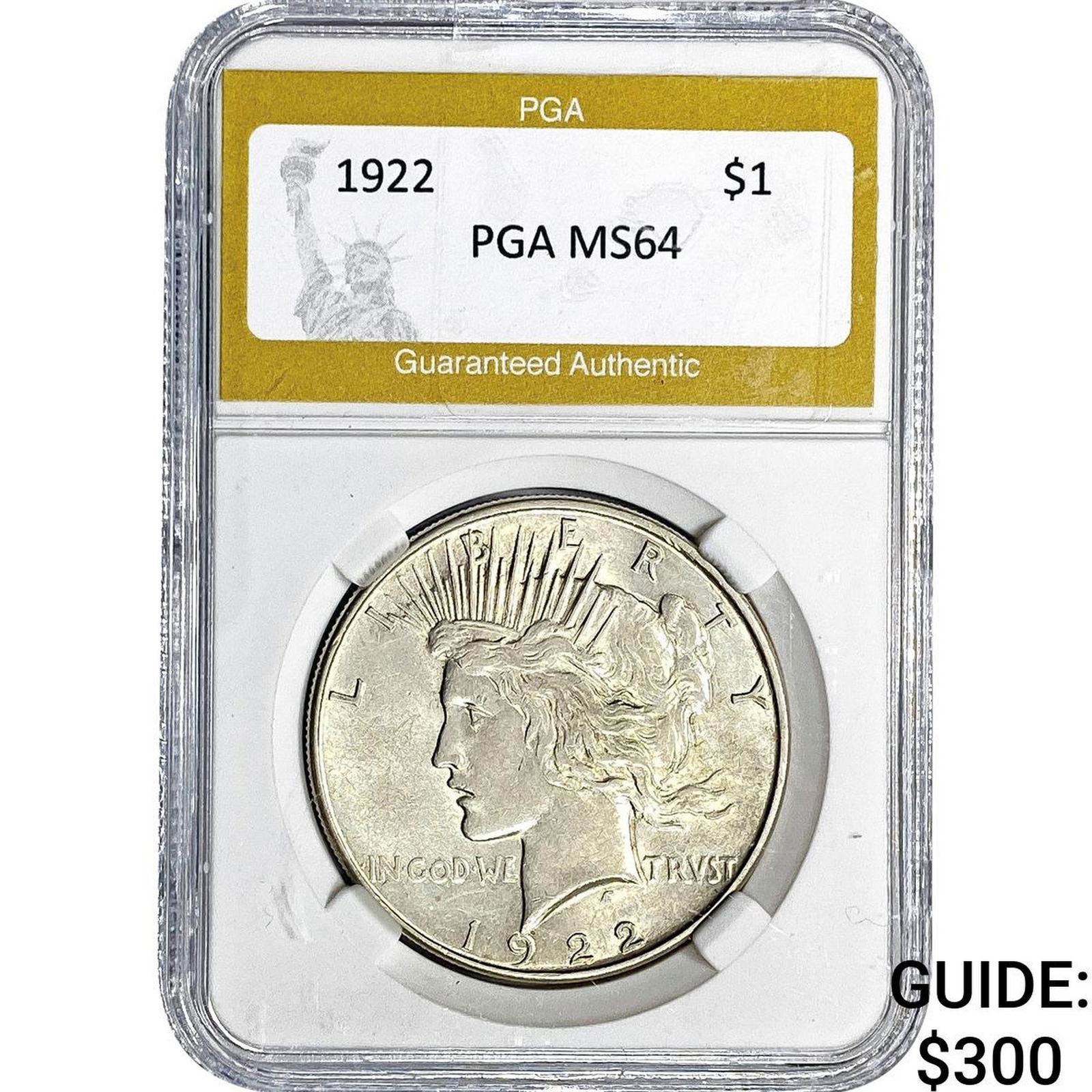 1922 Silver Peace Dollar PGA MS64 (1 of 2)