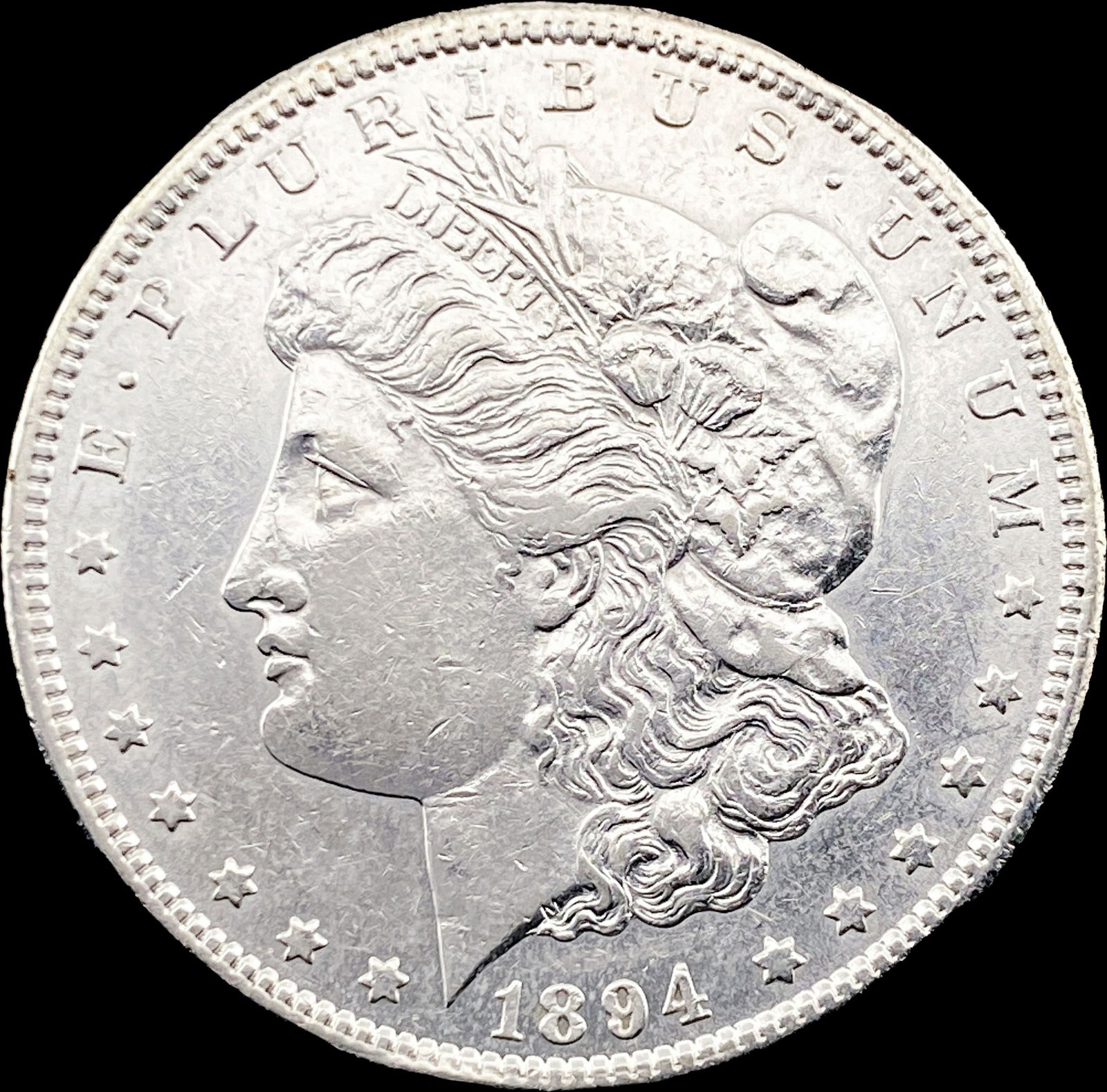 1894-S Morgan Silver Dollar CHOICE AU: 1894-S Morgan Silver Dollar CHOICE AU