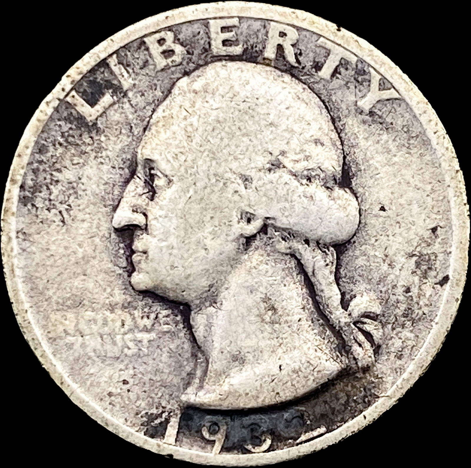 1932-S Silver Washington Quarter NICELY CIRCULATED: 1932-S Silver Washington Quarter NICELY CIRCULATED