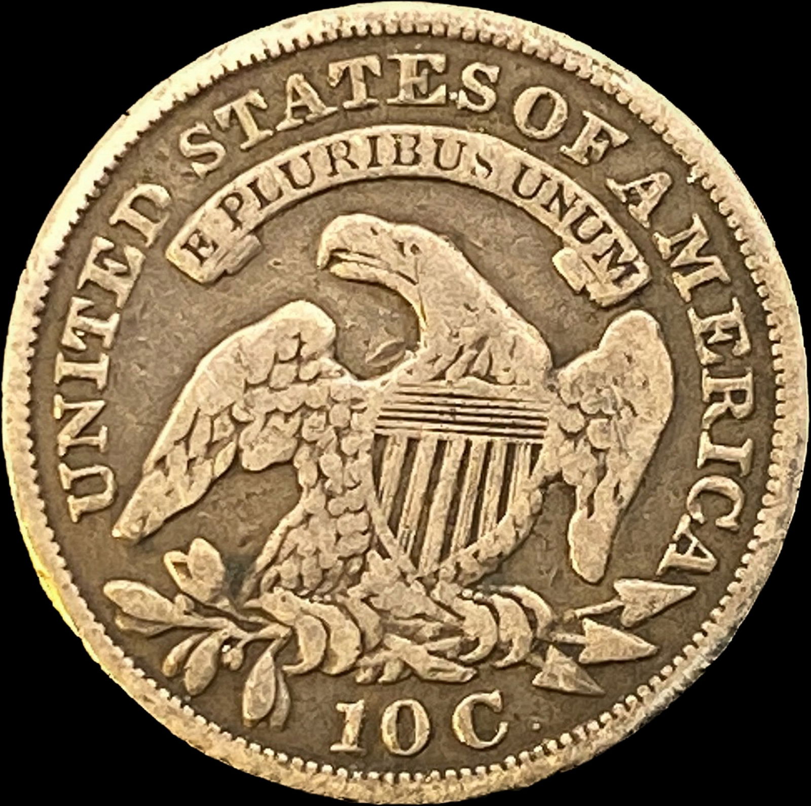 1830 Capped Bust Dime NICELY CIRCULATED - 2