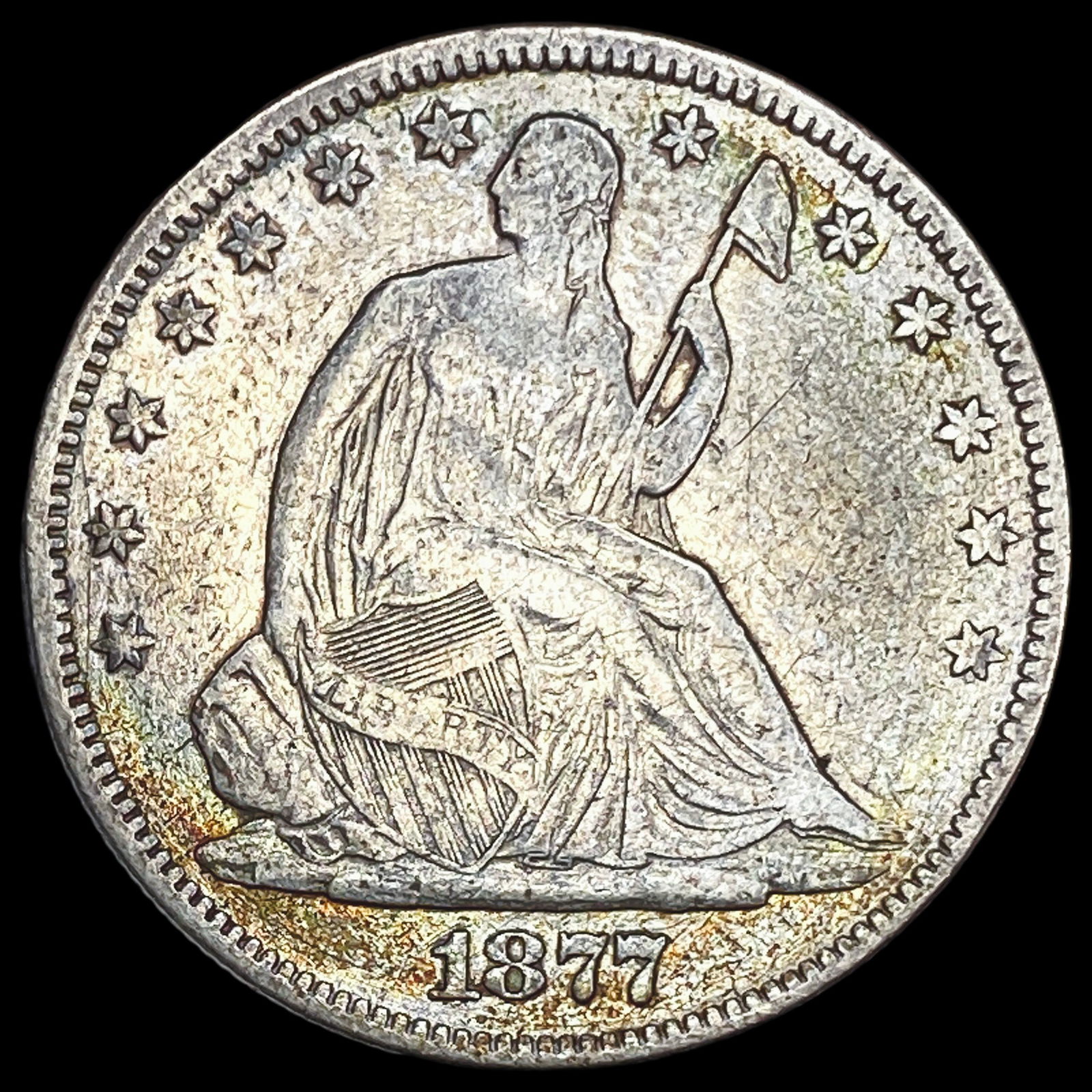 1877 Seated Liberty Half Dollar NEARLY UNCIRCULATED (1 of 2)