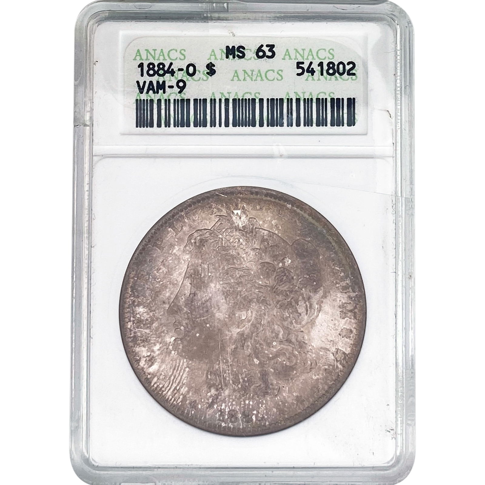 1884-O Morgan Silver Dollar ANACS MS63 VAM-9 (1 of 2)
