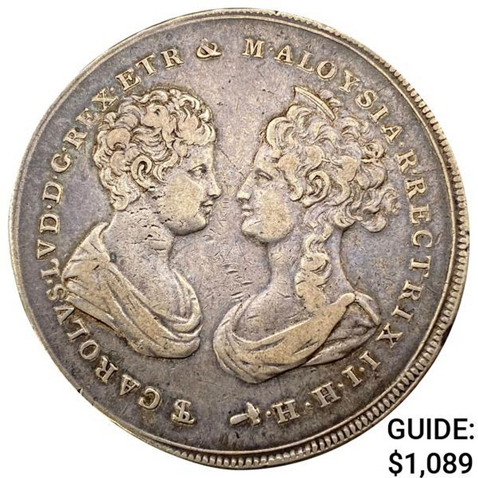 1806 Italy-Tuscany Silver Francescone CLOSELY UNCIRCULATED: 1806 Italy-Tuscany Silver Francescone CLOSELY UNCIRCULATED