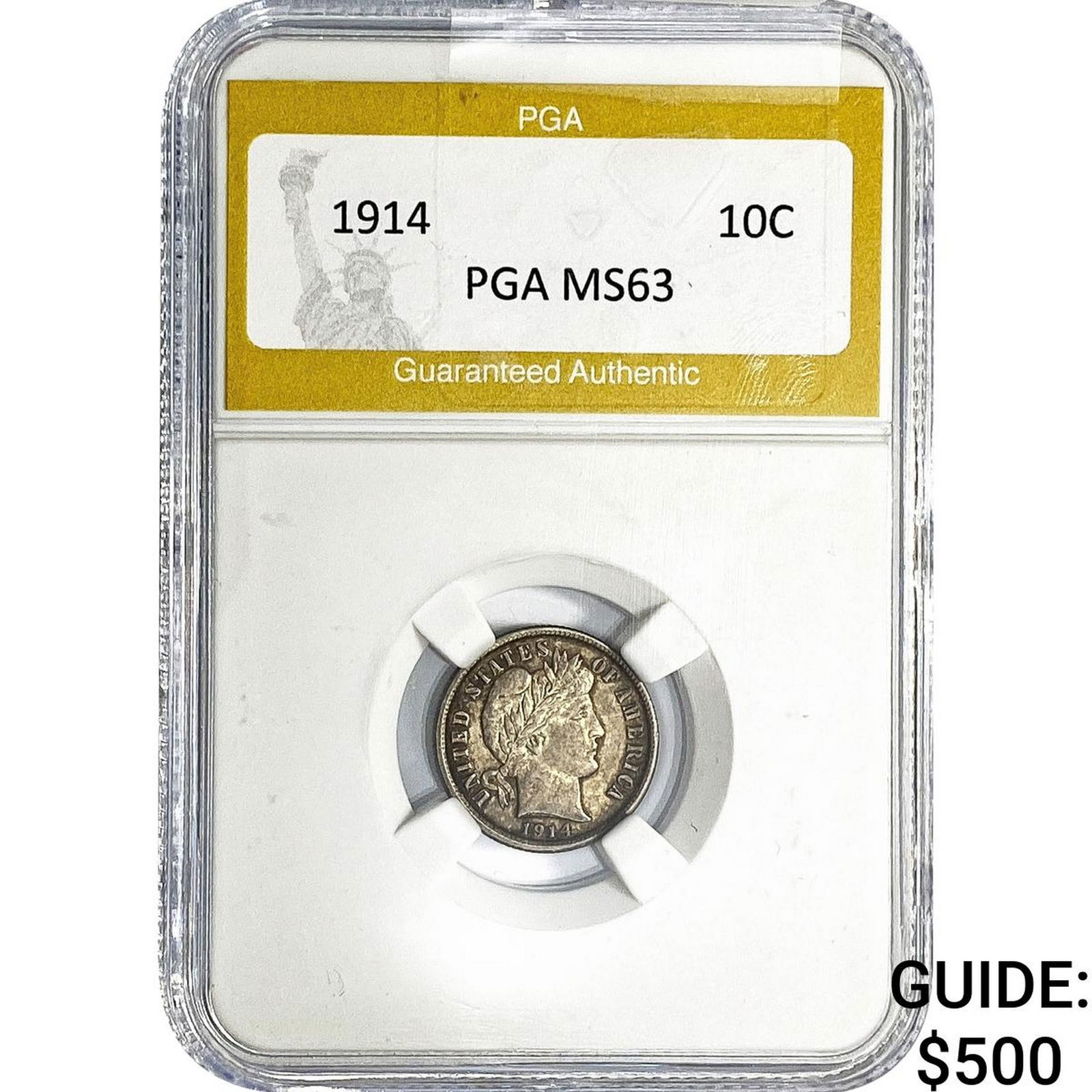 1914 Barber Dime PGA MS63 (1 of 2)