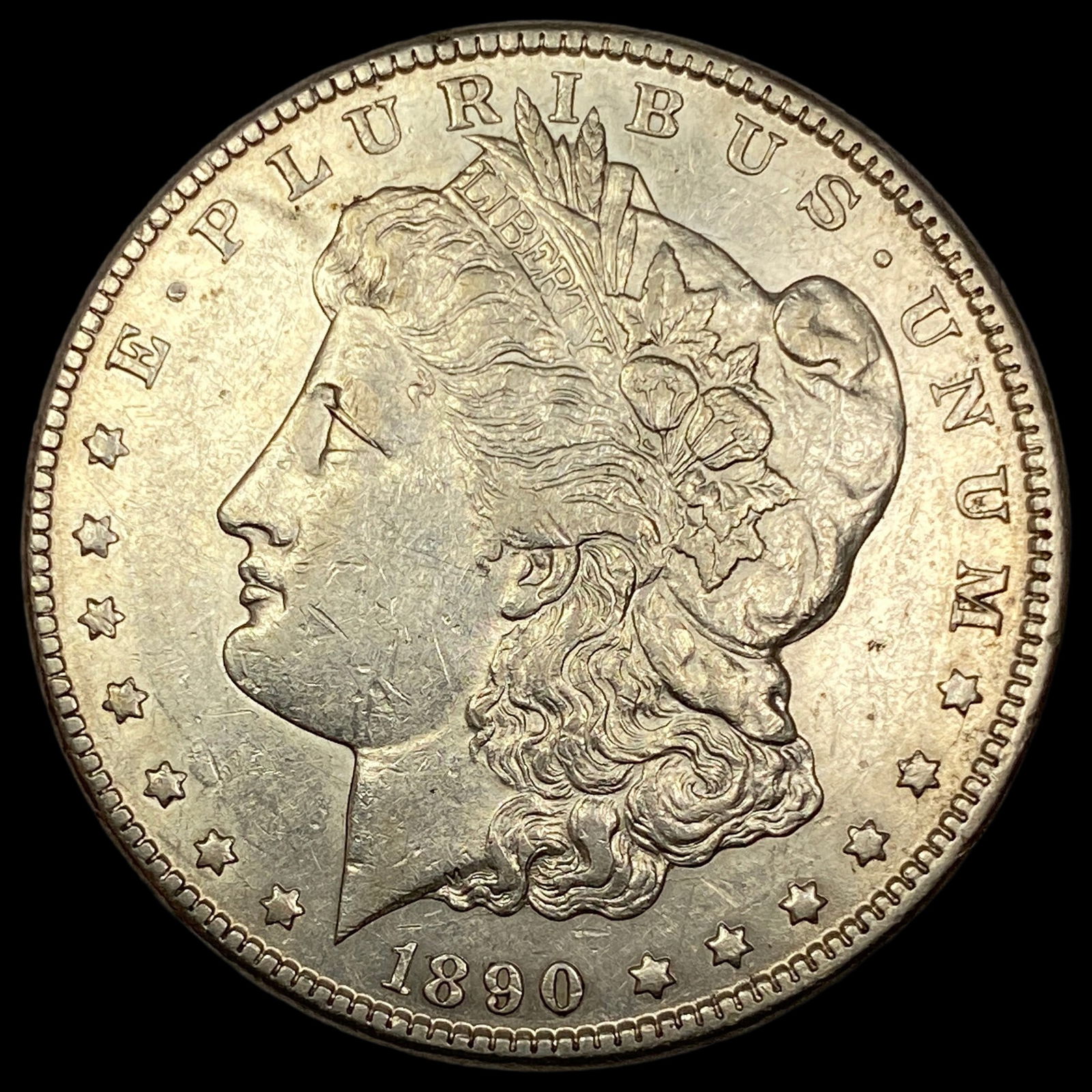 1890-CC Silver Morgan Dollar CLOSELY UNCIRCULATED (1 of 2)