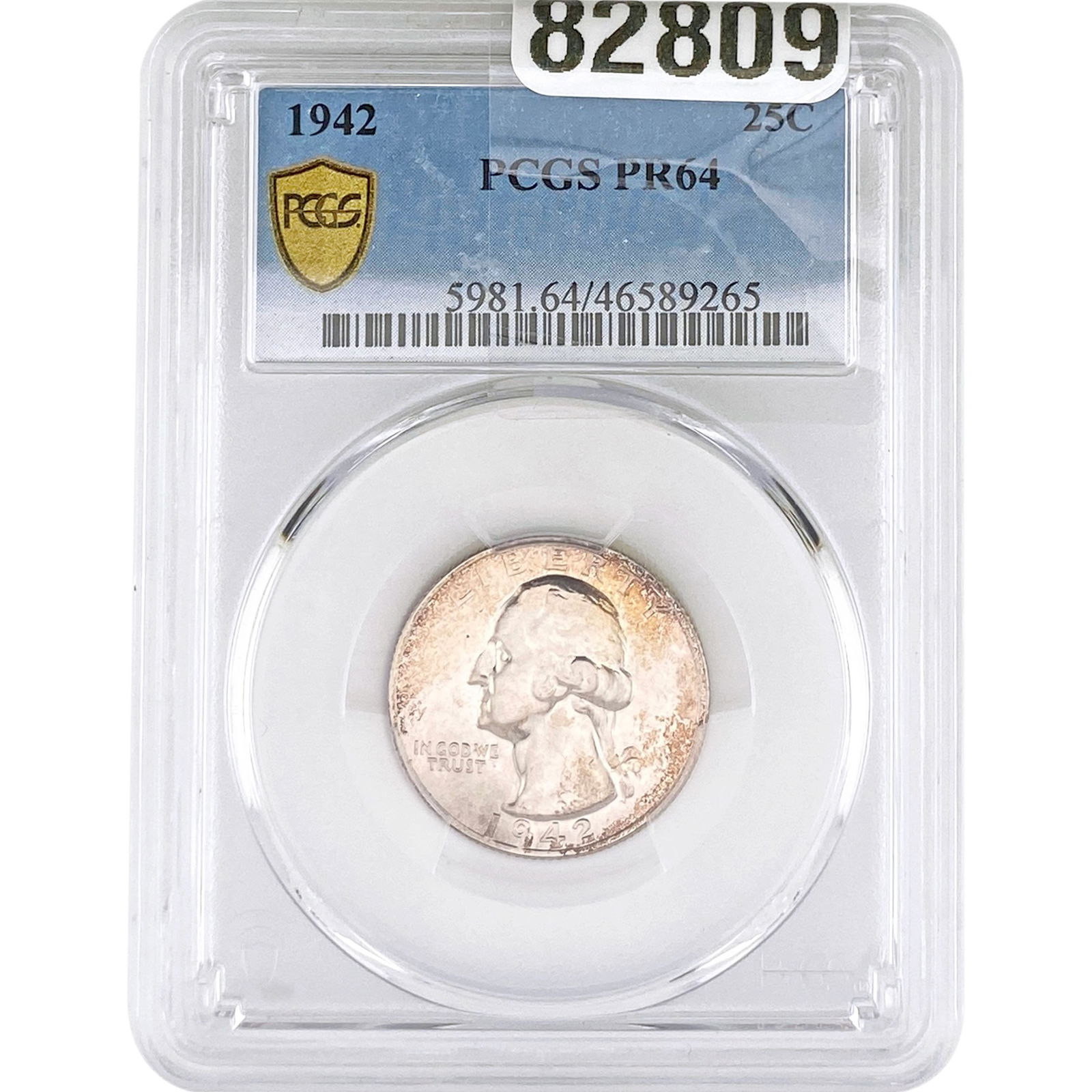 1942 Washington Silver Quarter PCGS PR64 (1 of 2)
