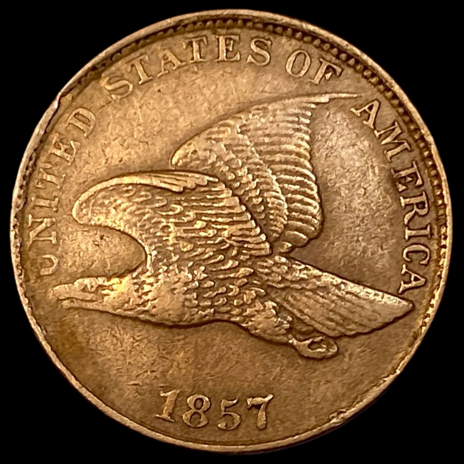 1857 Flying Eagle Cent CLOSELY UNCIRCULATED (1 of 2)