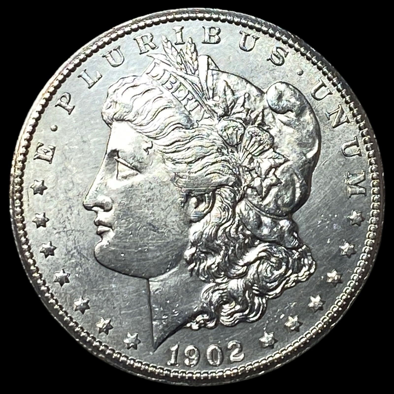 1902-S Silver Morgan Dollar CHOICE AU: 1902-S Silver Morgan Dollar CHOICE AU