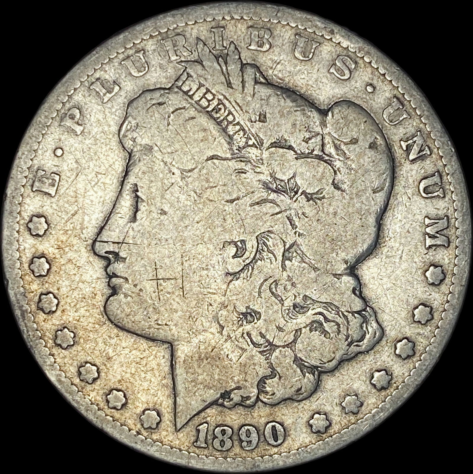 1890-CC Silver Morgan Dollar NICELY CIRCULATED (1 of 2)