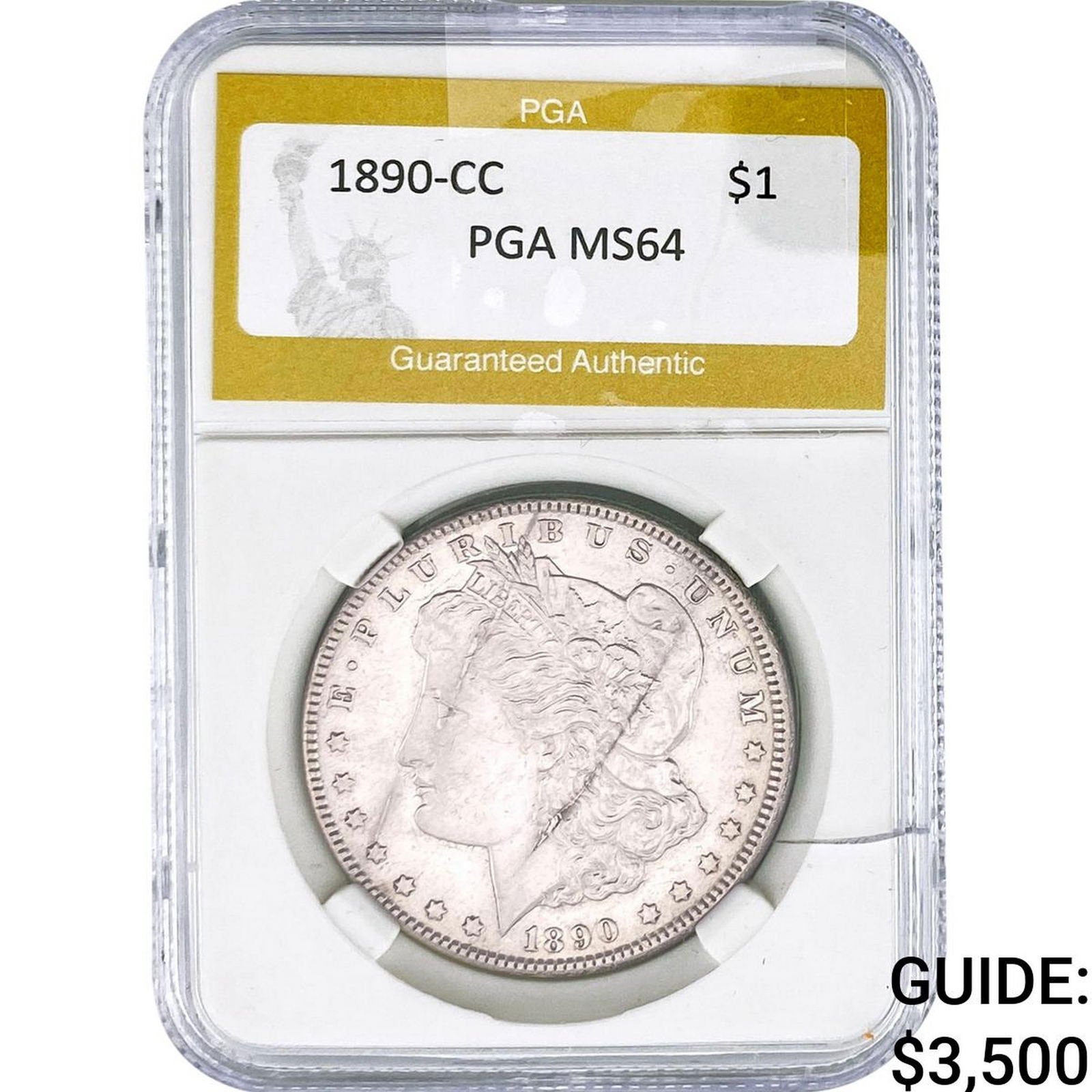 1890-CC Morgan Silver Dollar PGA MS64 (1 of 2)