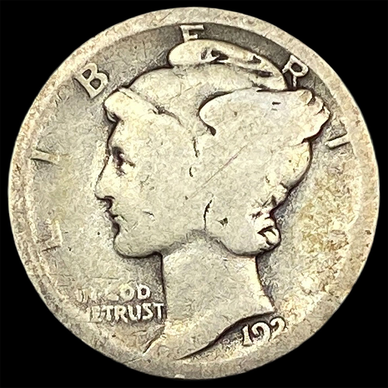 1921 Mercury Dime NICELY CIRCULATED (1 of 2)