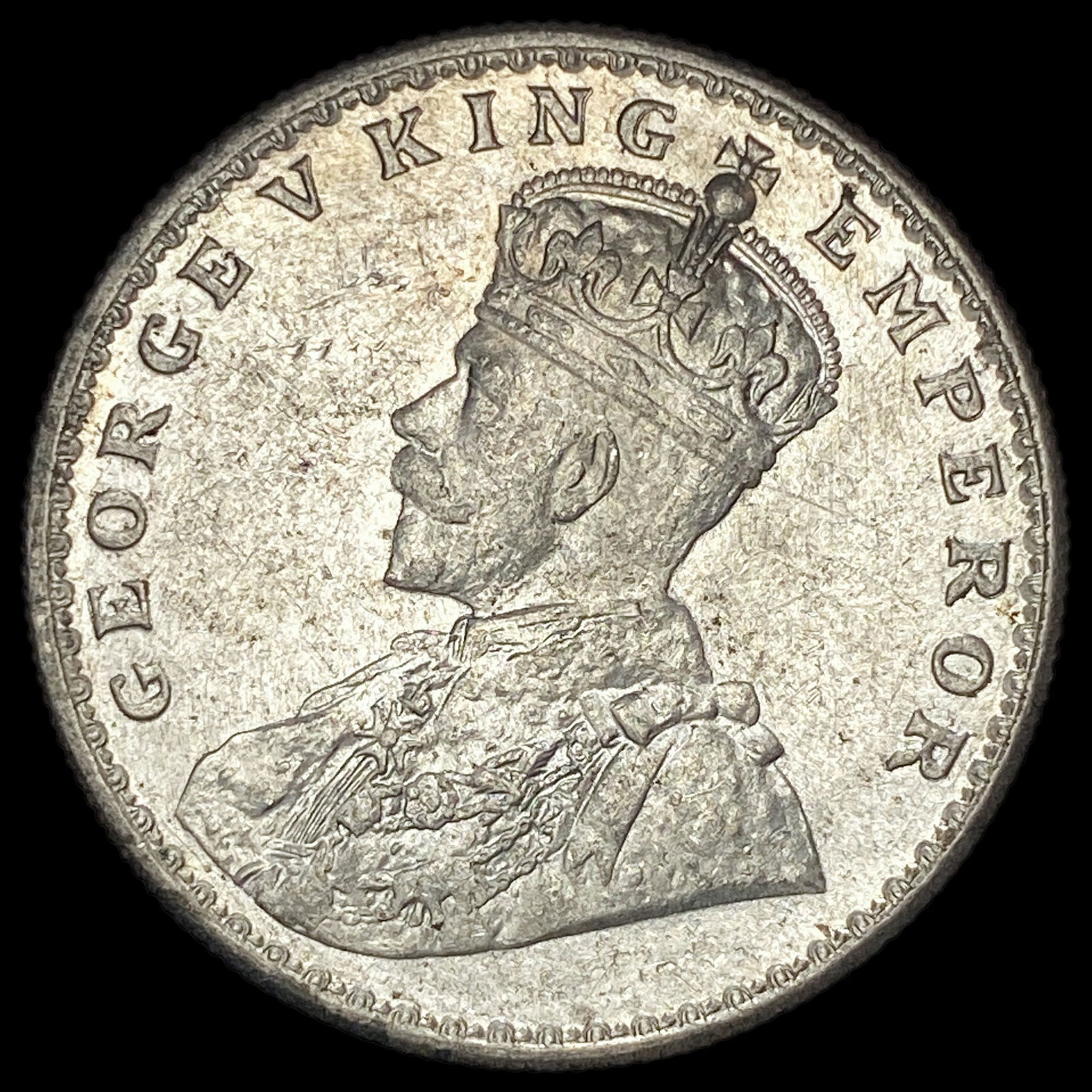 1919 India Silver 1 Rupee UNCIRCULATED (1 of 2)