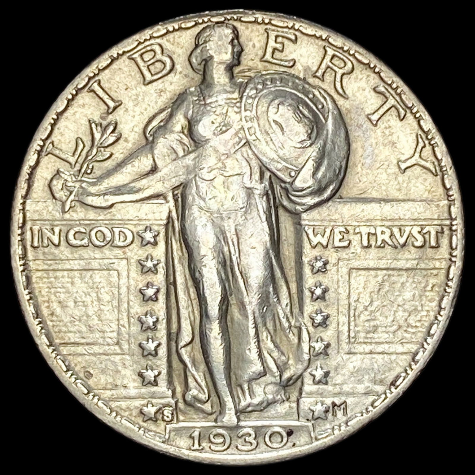 1930-S Silver Standing Liberty Quarter CLOSELY UNCIRCULATED (1 of 2)