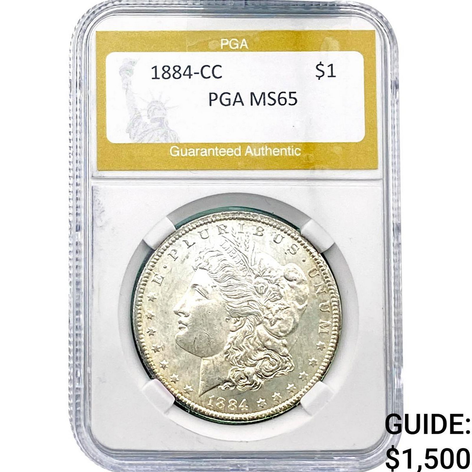 1884-CC Morgan Silver Dollar PGA MS65 (1 of 2)