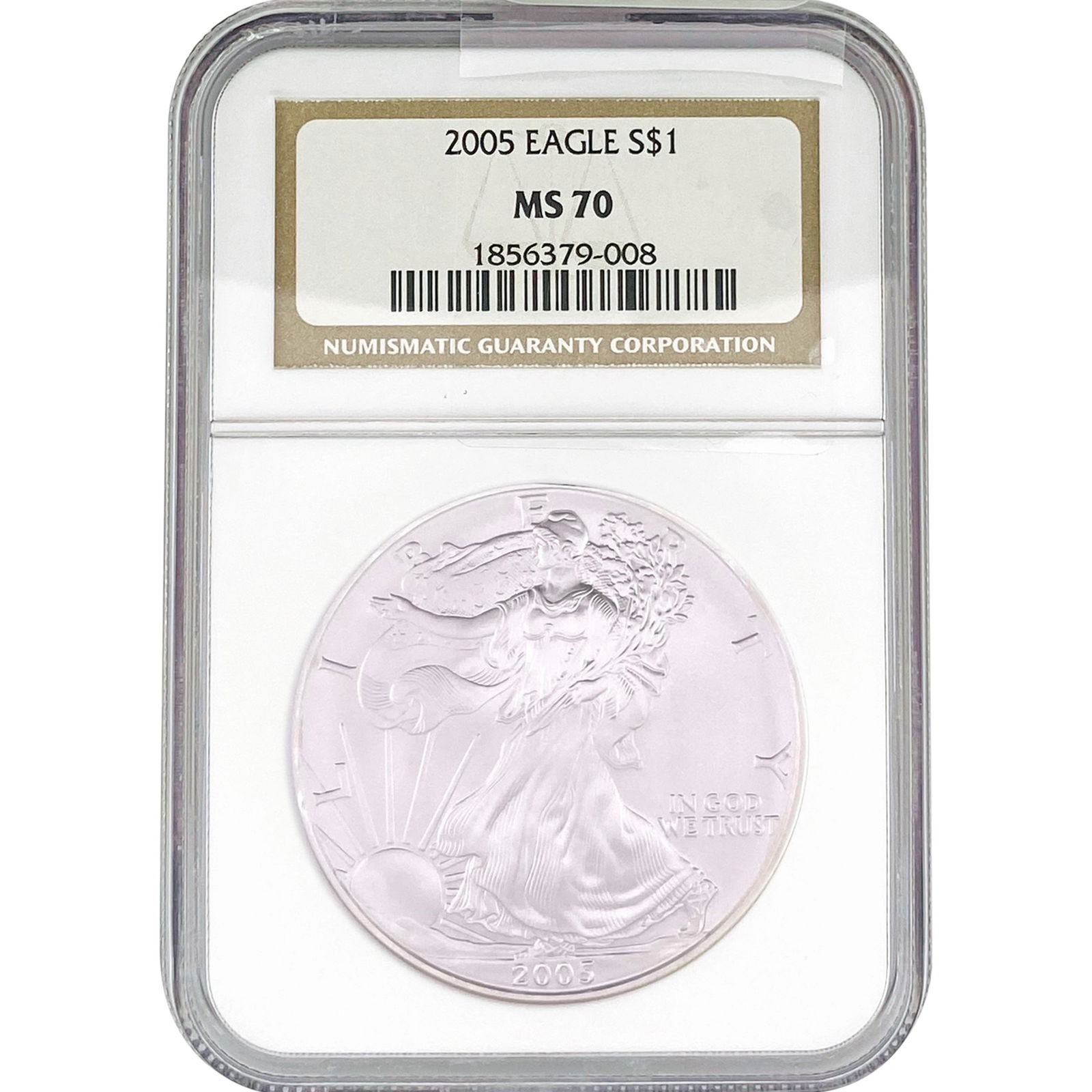 2005 Silver Eagle NGC MS70 (1 of 2)
