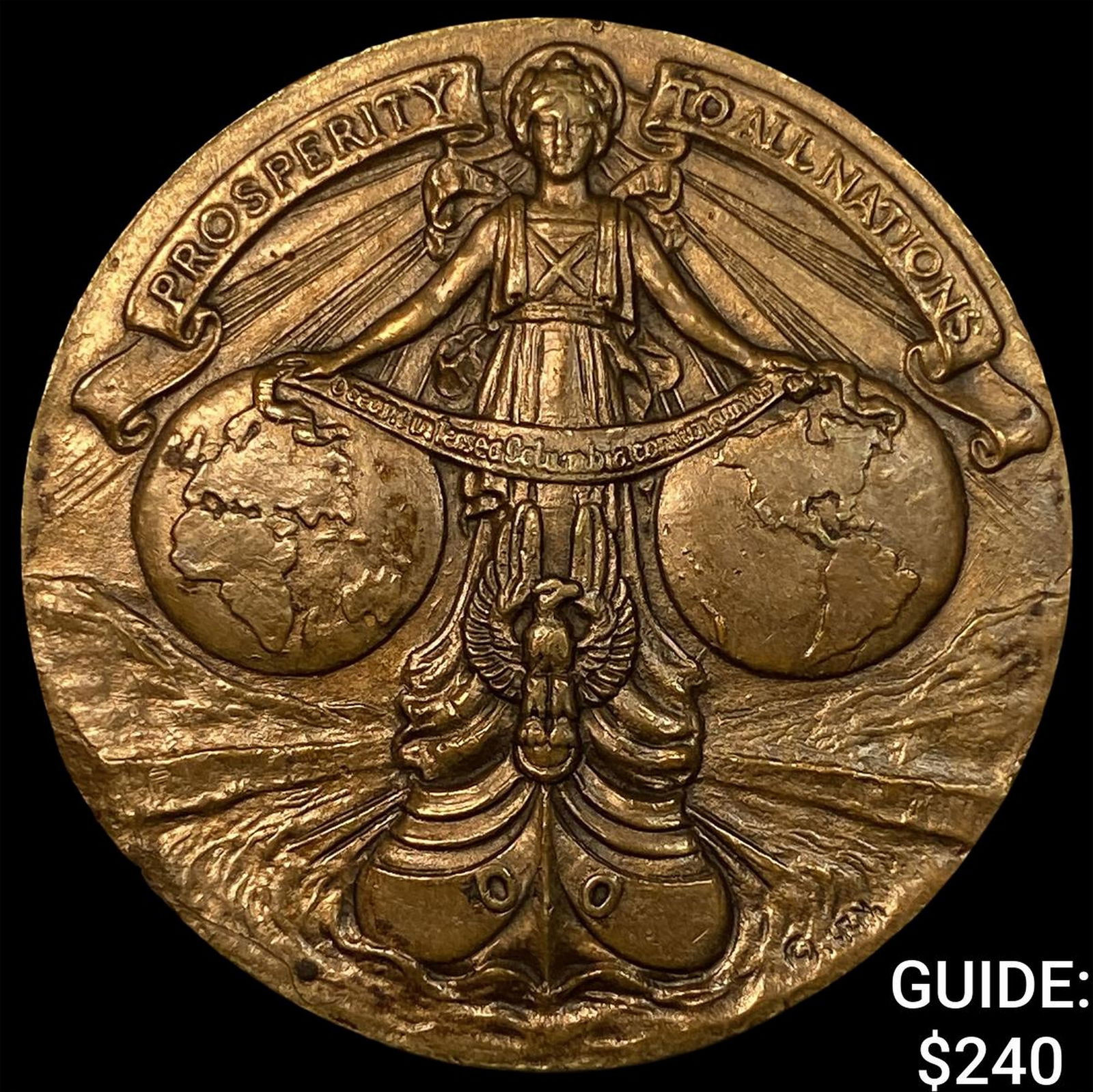 1914 Panama Canal Opening Medal CHOICE AU: 1914 Panama Canal Opening Medal CHOICE AU