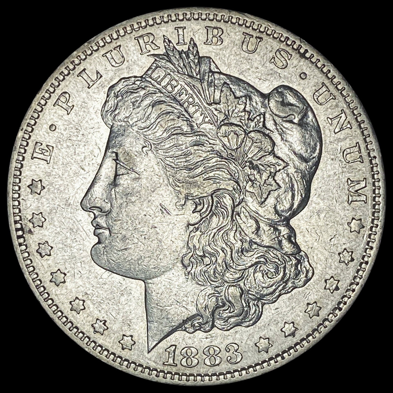 1883-S Silver Morgan Dollar CLOSELY UNCIRCULATED: 1883-S Silver Morgan Dollar CLOSELY UNCIRCULATED