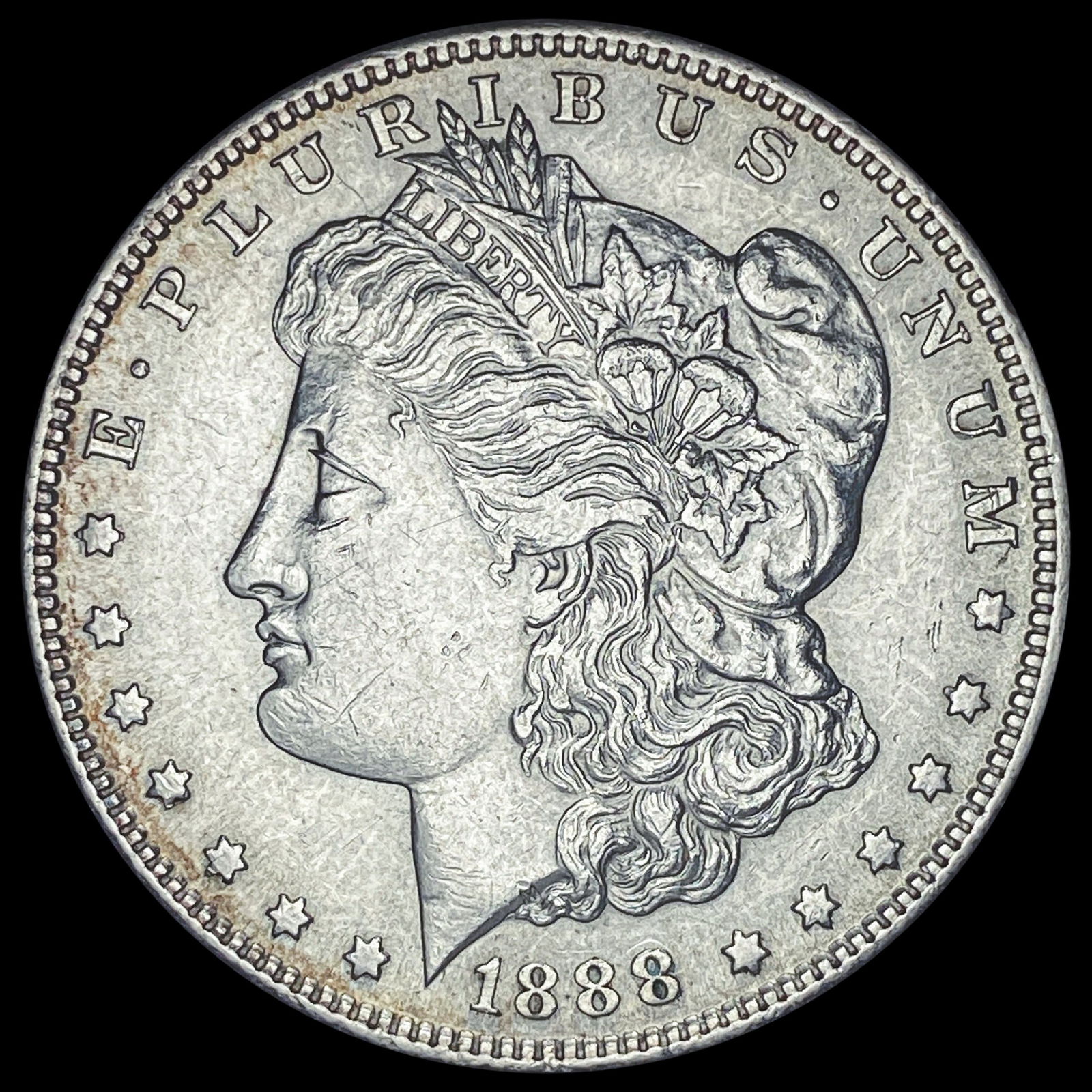1888-S Silver Morgan Dollar CHOICE AU: 1888-S Silver Morgan Dollar CHOICE AU