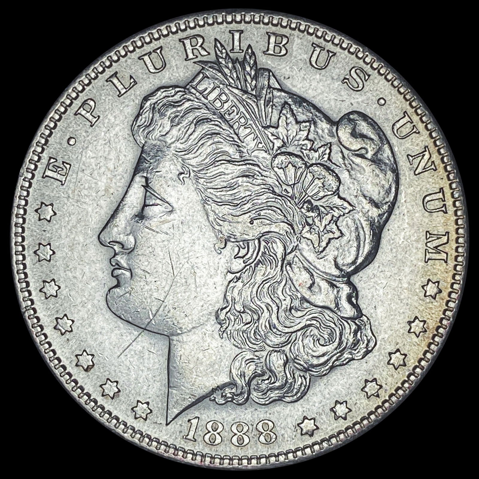 1888-S Silver Morgan Dollar CHOICE AU: 1888-S Silver Morgan Dollar CHOICE AU