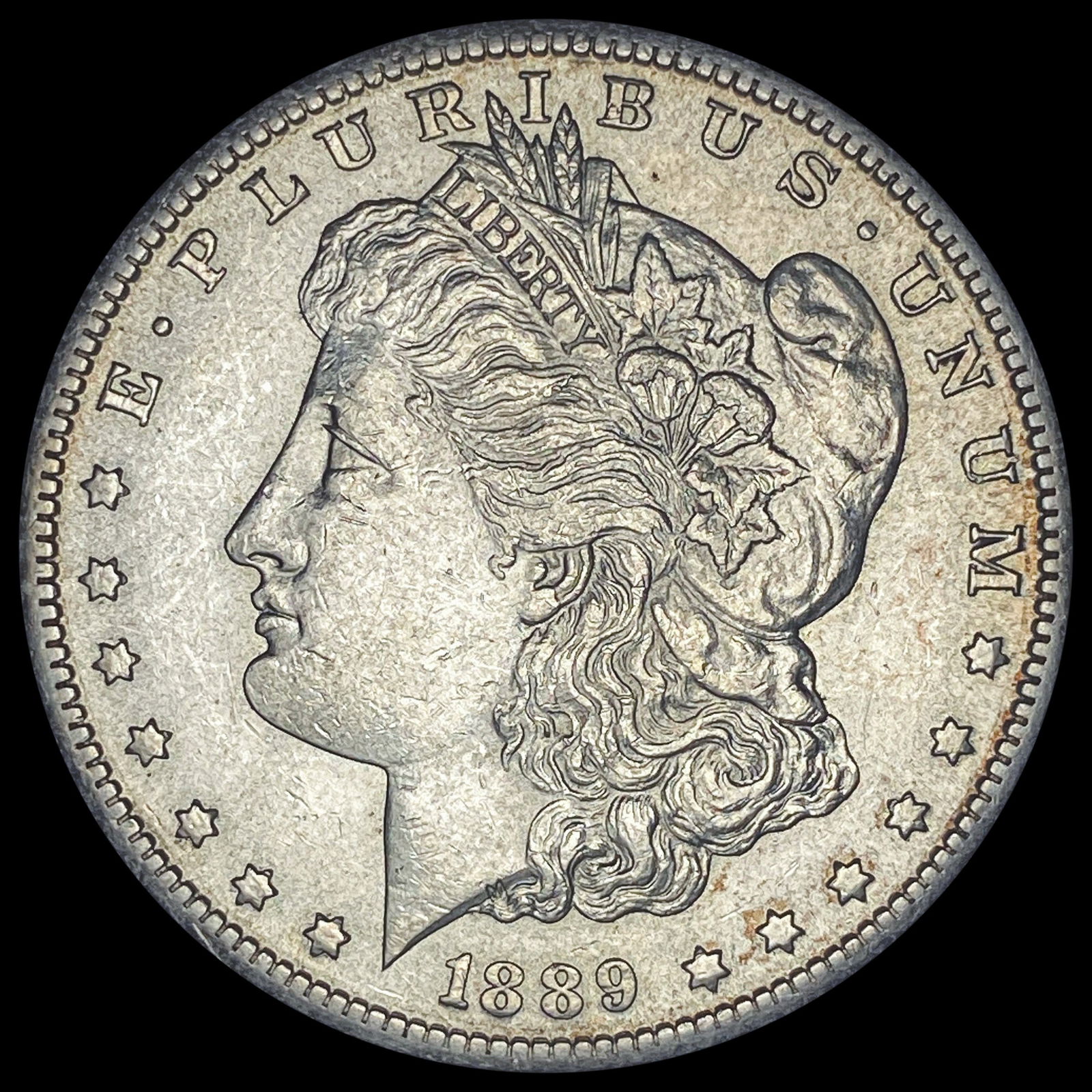 1889-S Silver Morgan Dollar CHOICE AU: 1889-S Silver Morgan Dollar CHOICE AU