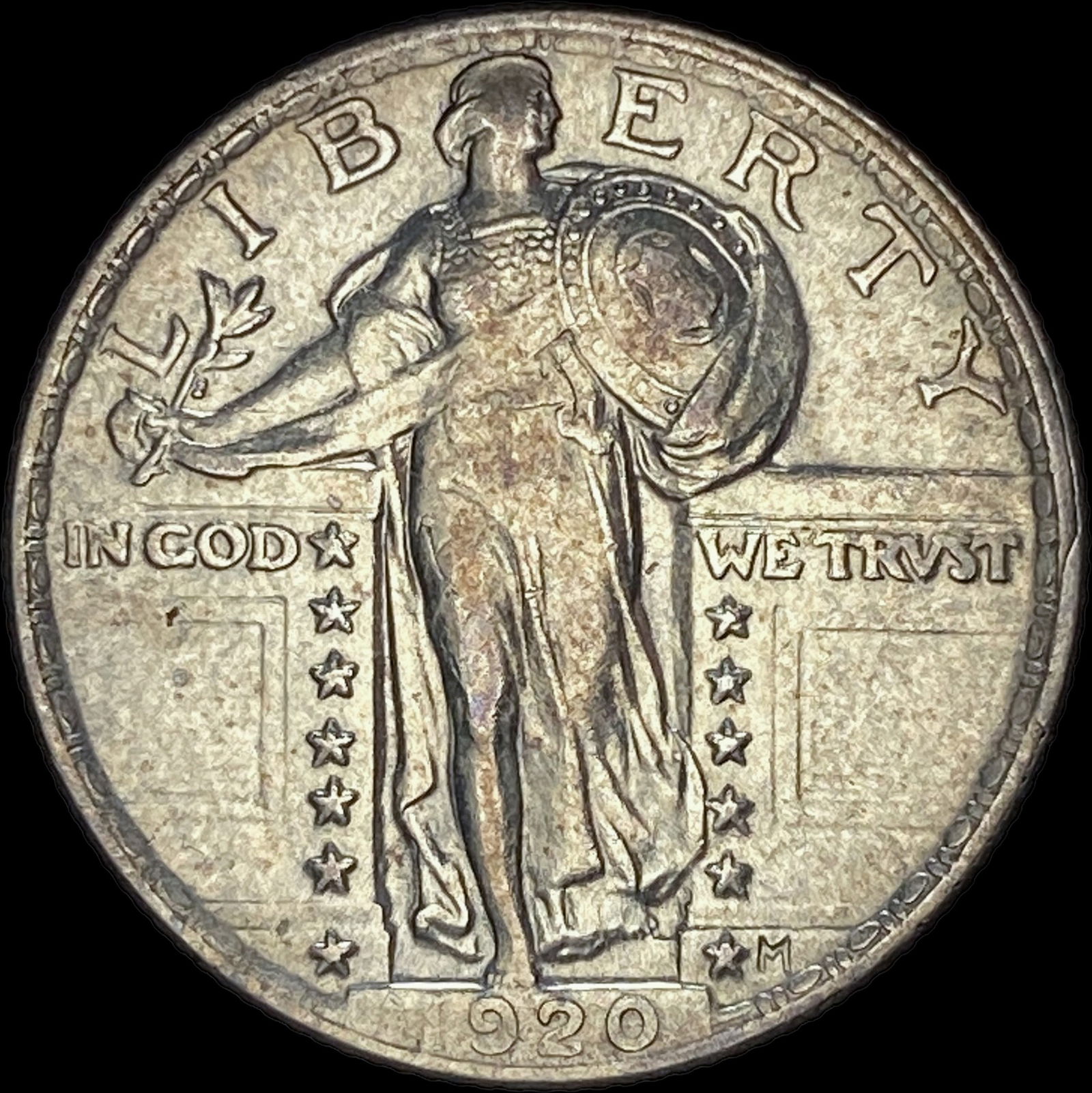 1920 Standing Liberty Silver Quarter CLOSELY UNCIRCULATED (1 of 2)
